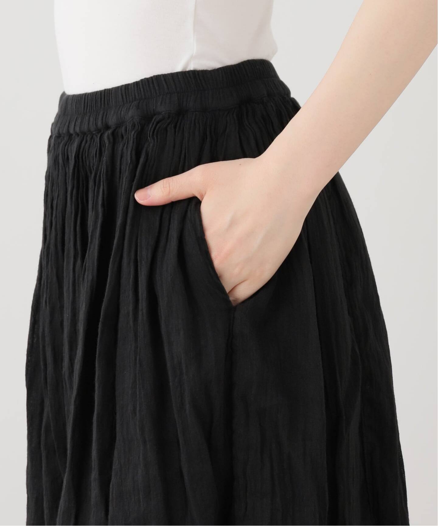 maison de soil】 PLAIN GATHERED SKIRT（ロング・マキシ丈スカート
