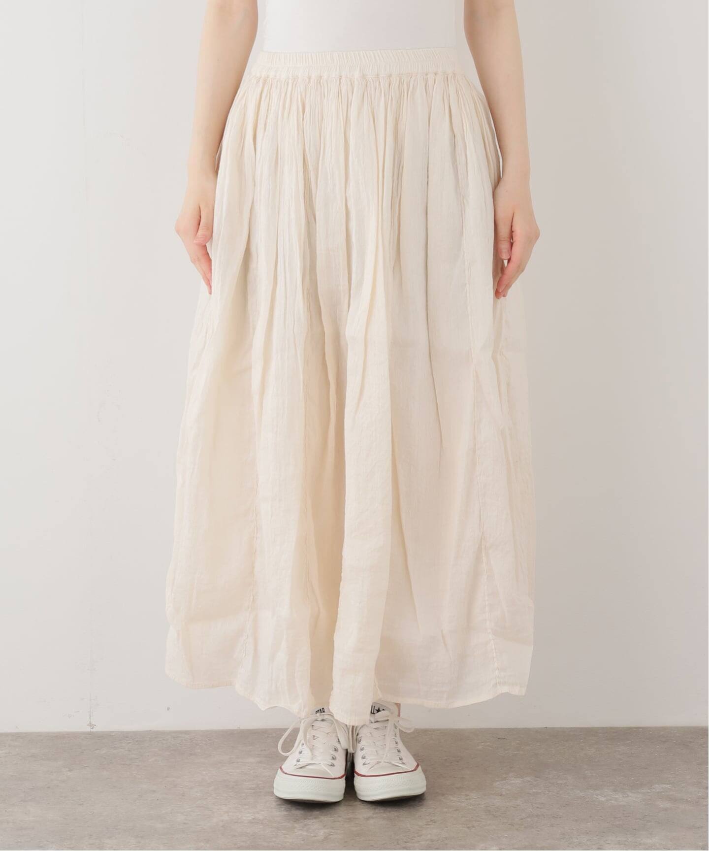 maison de soil】 PLAIN GATHERED SKIRT（ロング・マキシ丈スカート