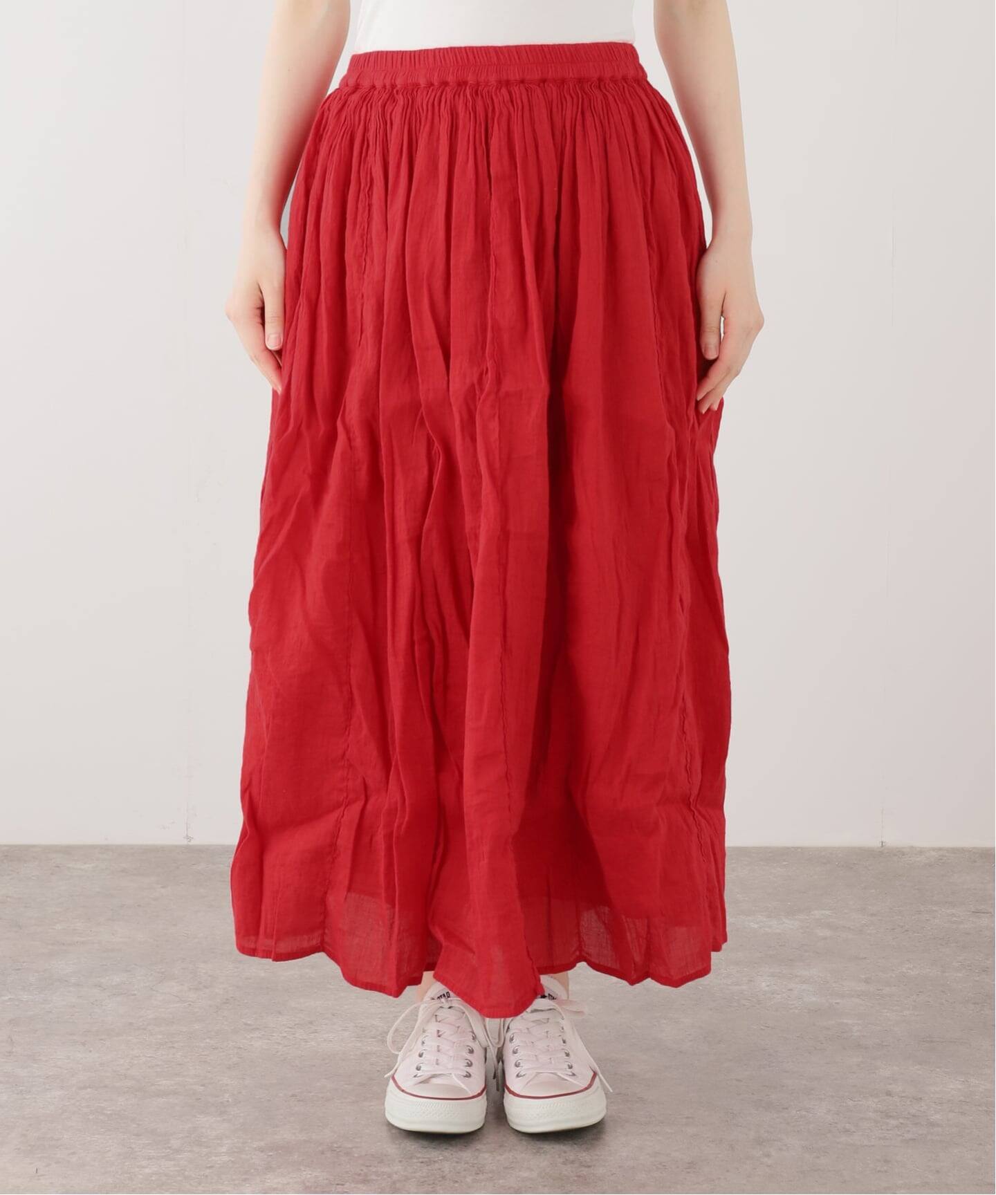 maison de soil】 PLAIN GATHERED SKIRT（ロング・マキシ丈スカート