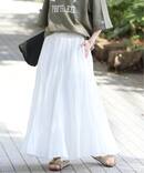 ［26SS新作］コットンボイルクリンクルマーメイドスカート