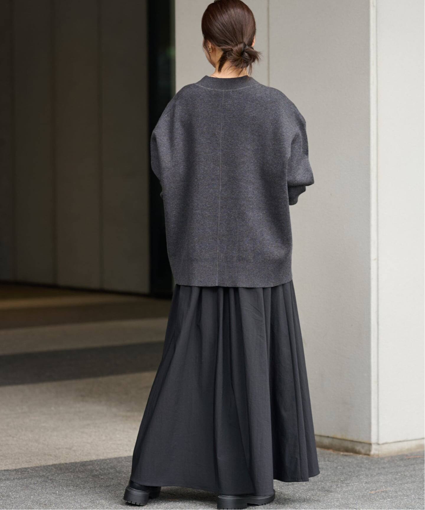 ギャザーフレアスカート JOURNAL STANDARD relume ブラウン WEB限定追加予約》ギャザーフレアスカート（ロング・マキシ丈スカート