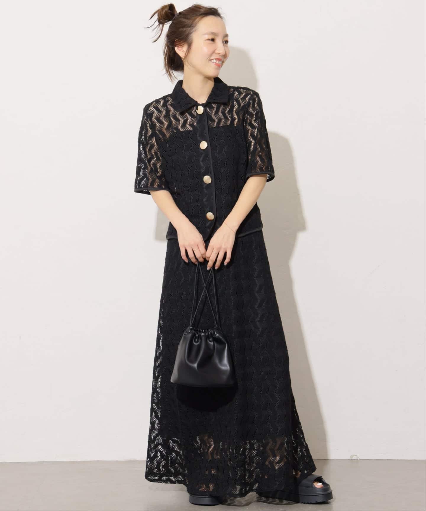 WEB限定追加》【TORRAZZO DONNA/トラッゾドンナ】ジオメトリックレース