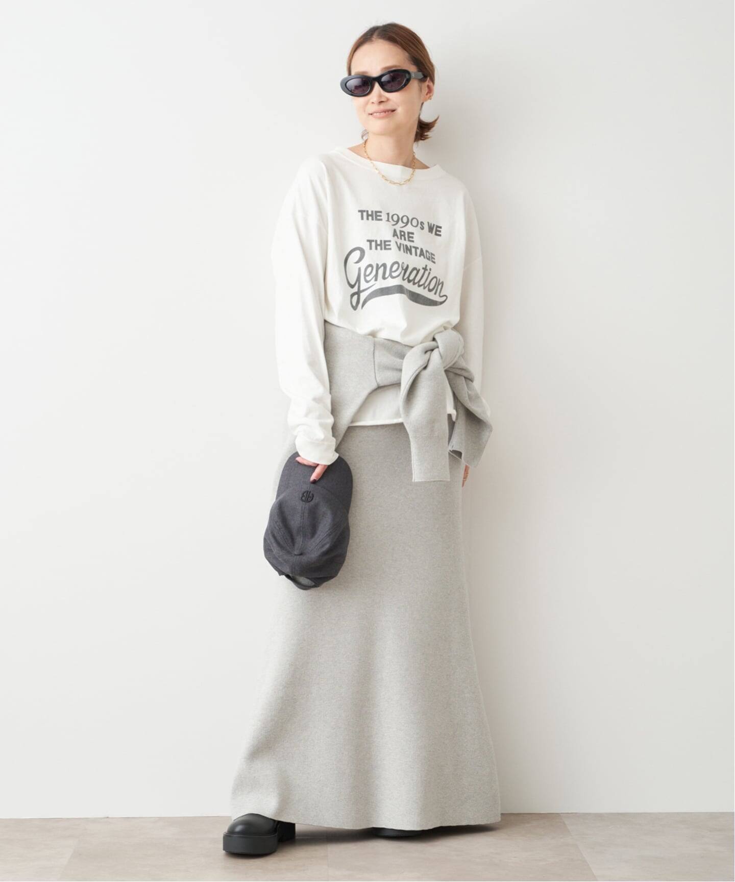 Deuxieme Classe smooth TOP ロングスカート 予約》SMOOTH TOP ロングスカート（ロング・マキシ丈スカート