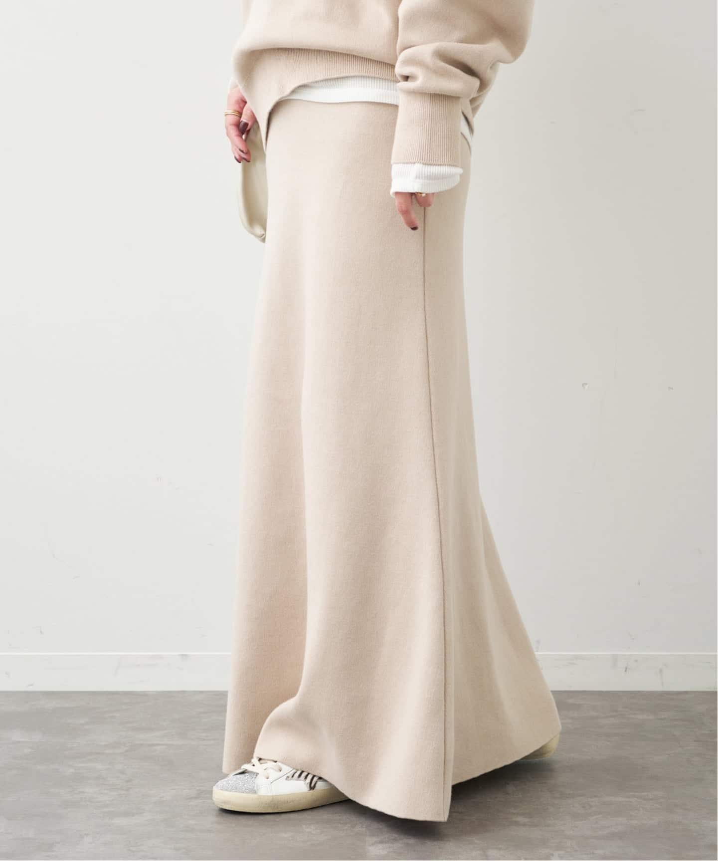 SMOOTH TOP ロングスカート（ロング・マキシ丈スカート）｜Deuxieme