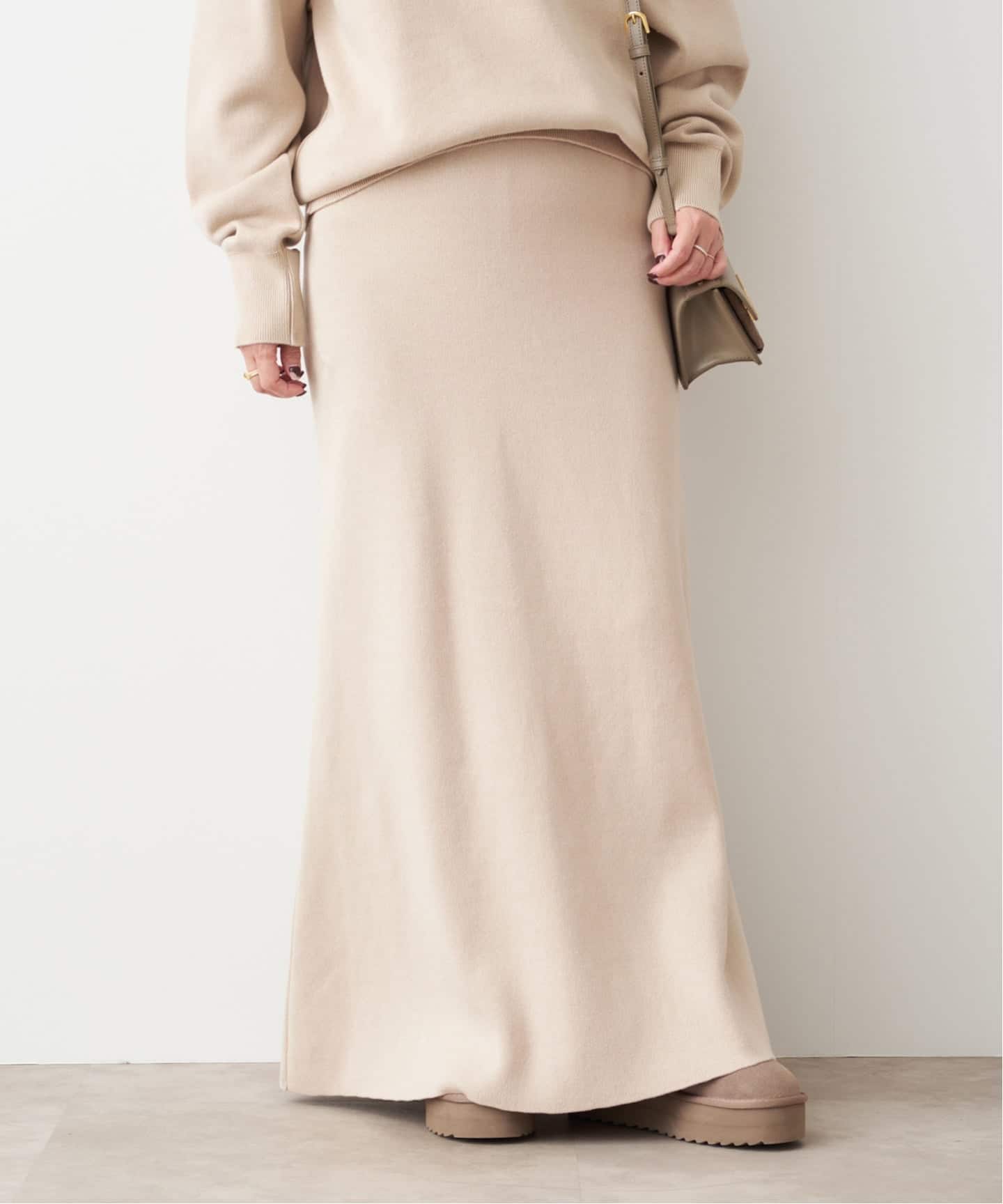 近年・美品✨ドゥーズィエムクラス SMOOTH TOP ロングスカート グレー SMOOTH TOP ロングスカート（ロング・マキシ丈スカート）｜Deuxieme