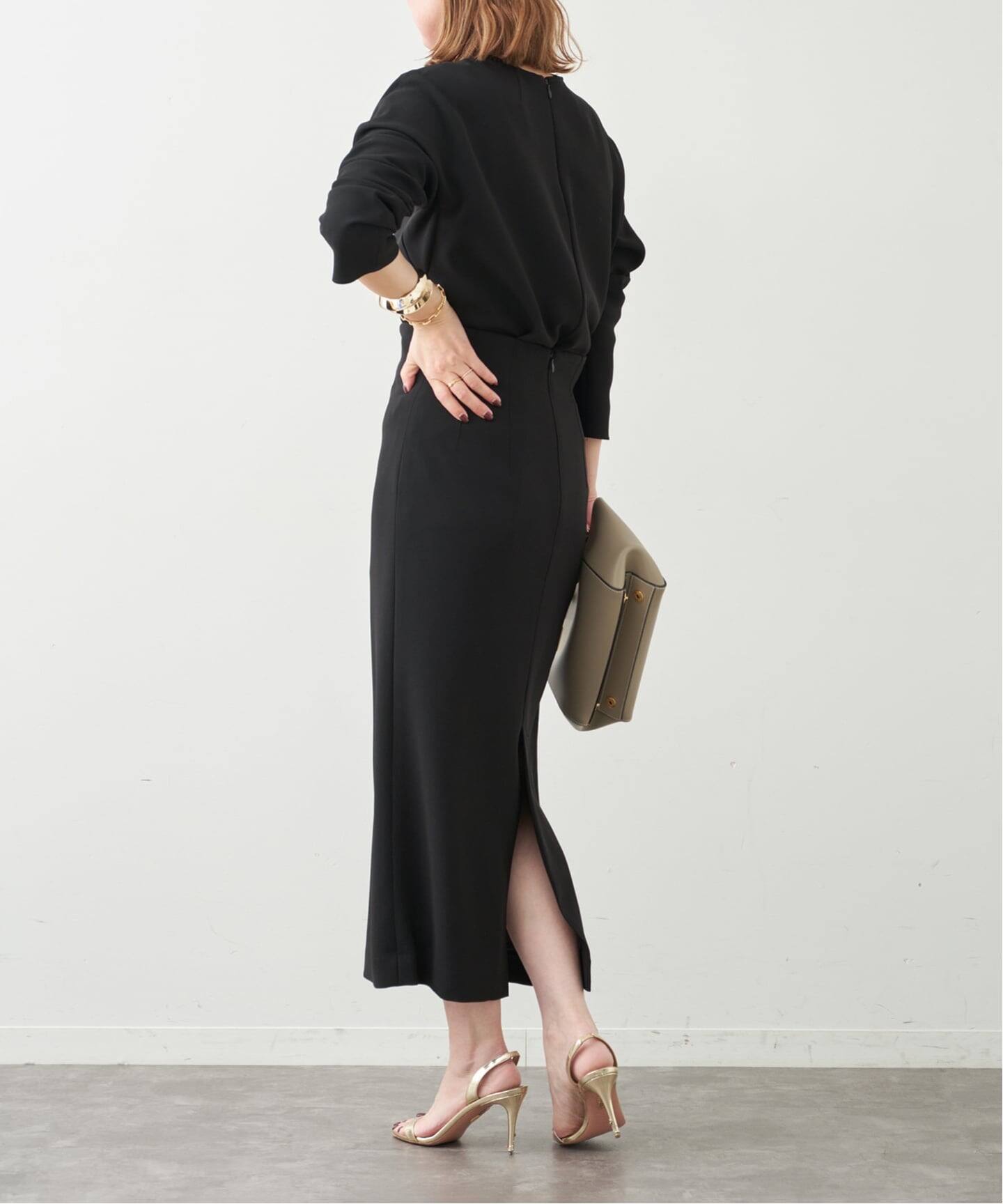 新品Deuxieme Classe トリアセジョーゼット ハイウエスト スカート トリアセジョーゼット ハイウエスト スカート（ロング・マキシ丈