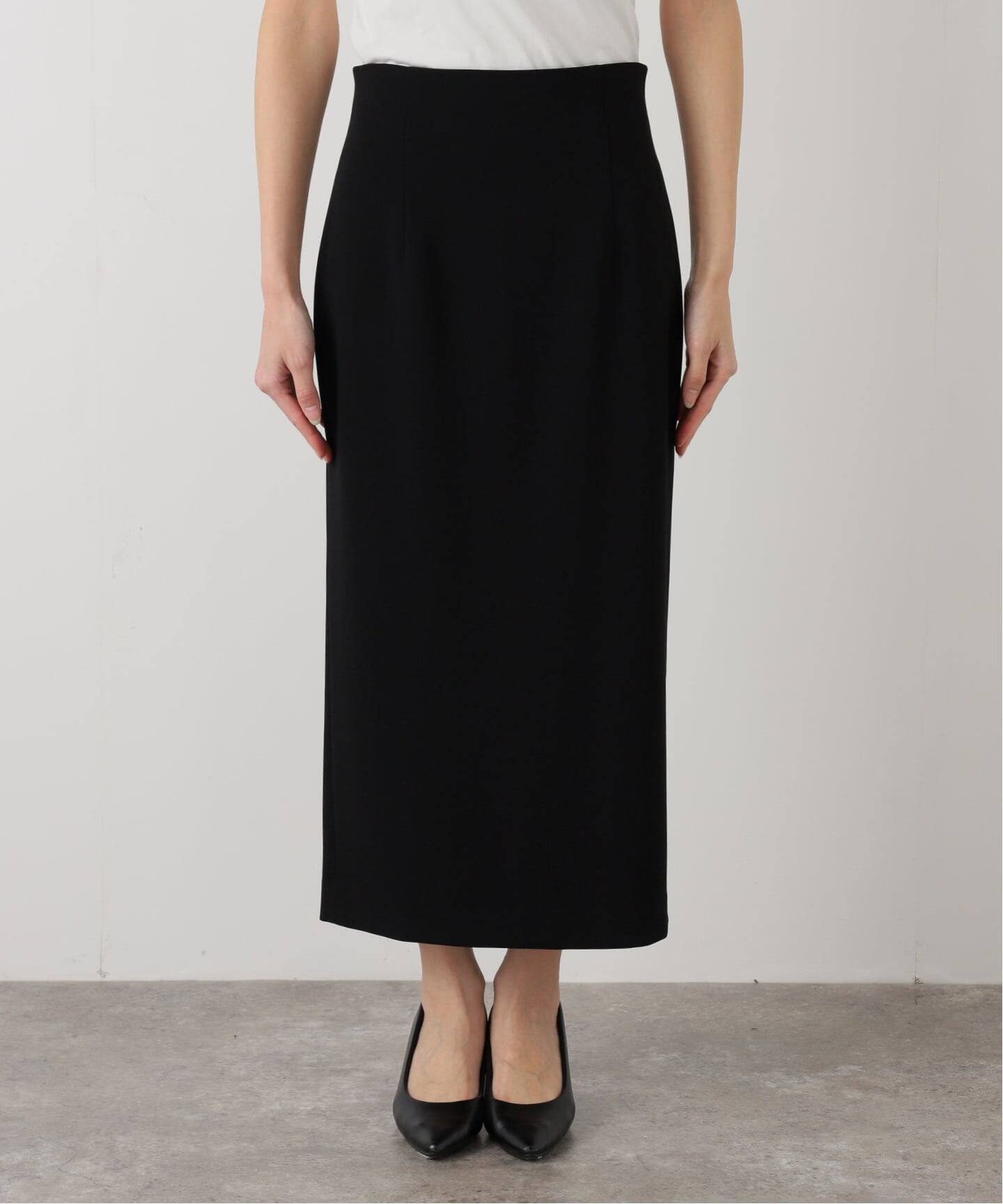 トリアセジョーゼット ハイウエスト スカート（ロング・マキシ丈