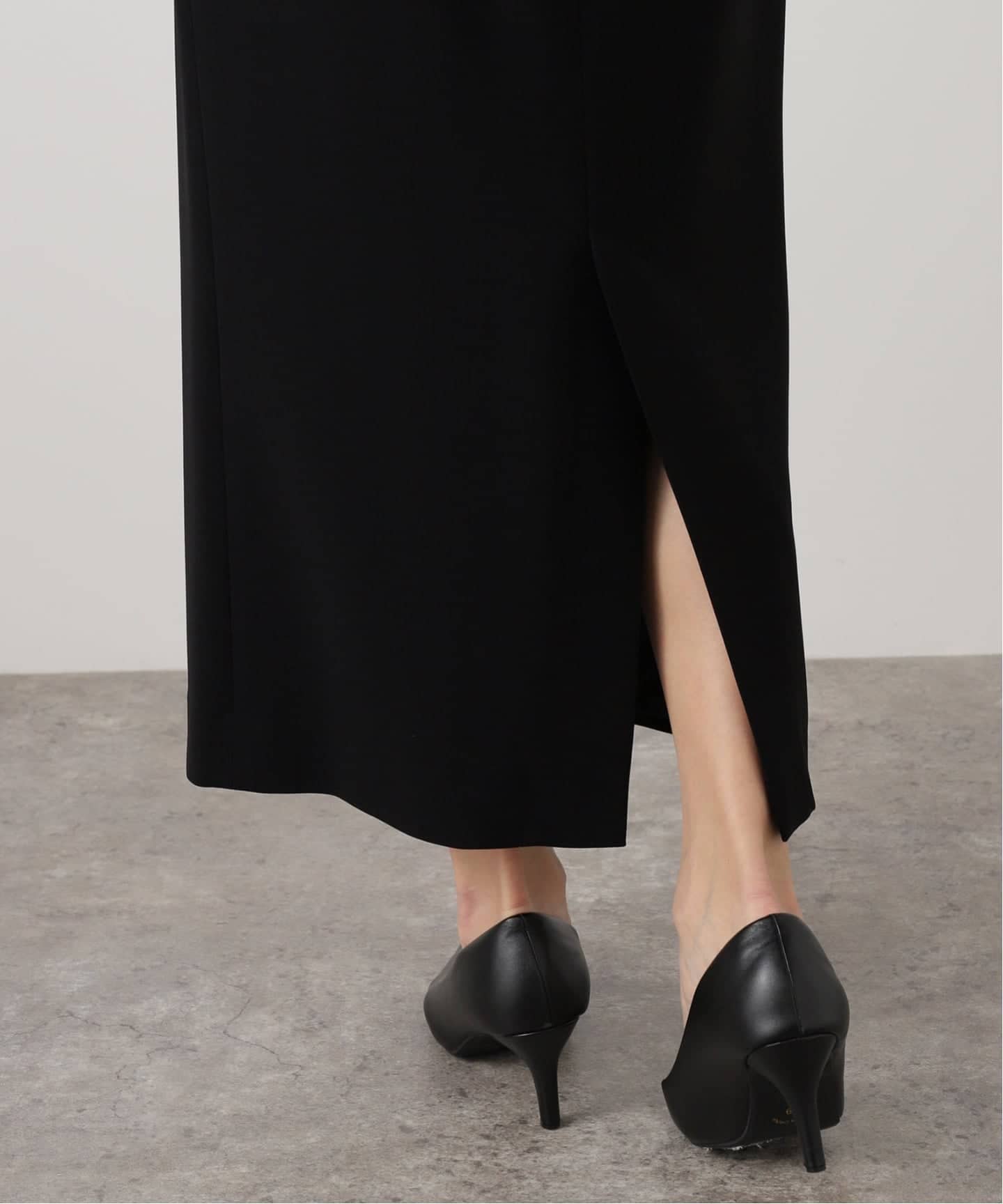 トリアセジョーゼット ハイウエスト スカート（ロング・マキシ丈