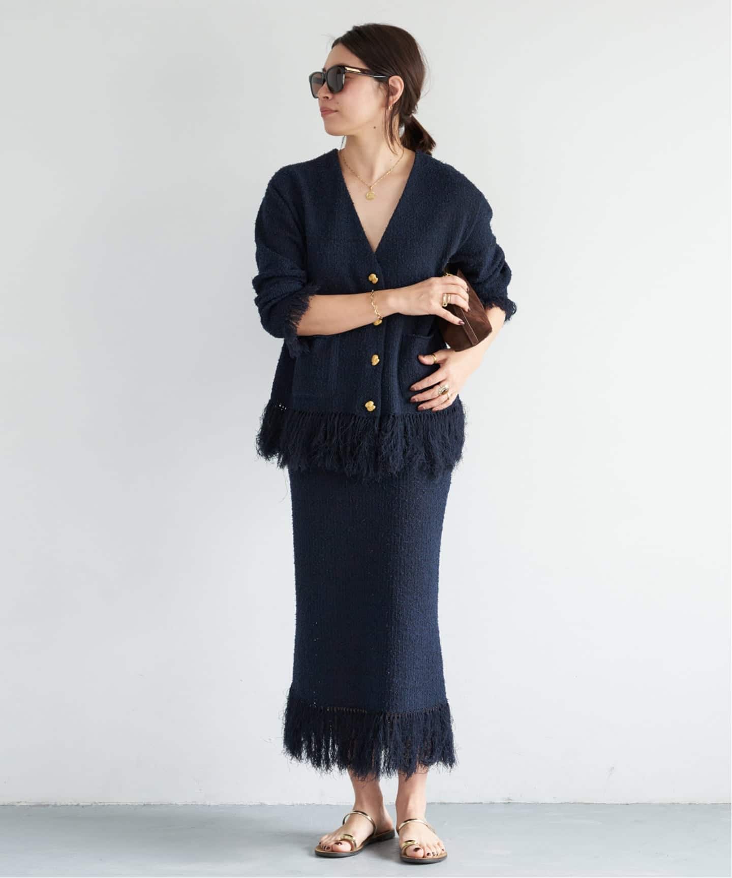 ドゥーズィエムクラス　ニットスカート MIXTWEED ニットスカート（その他スカート）｜Deuxieme Classe