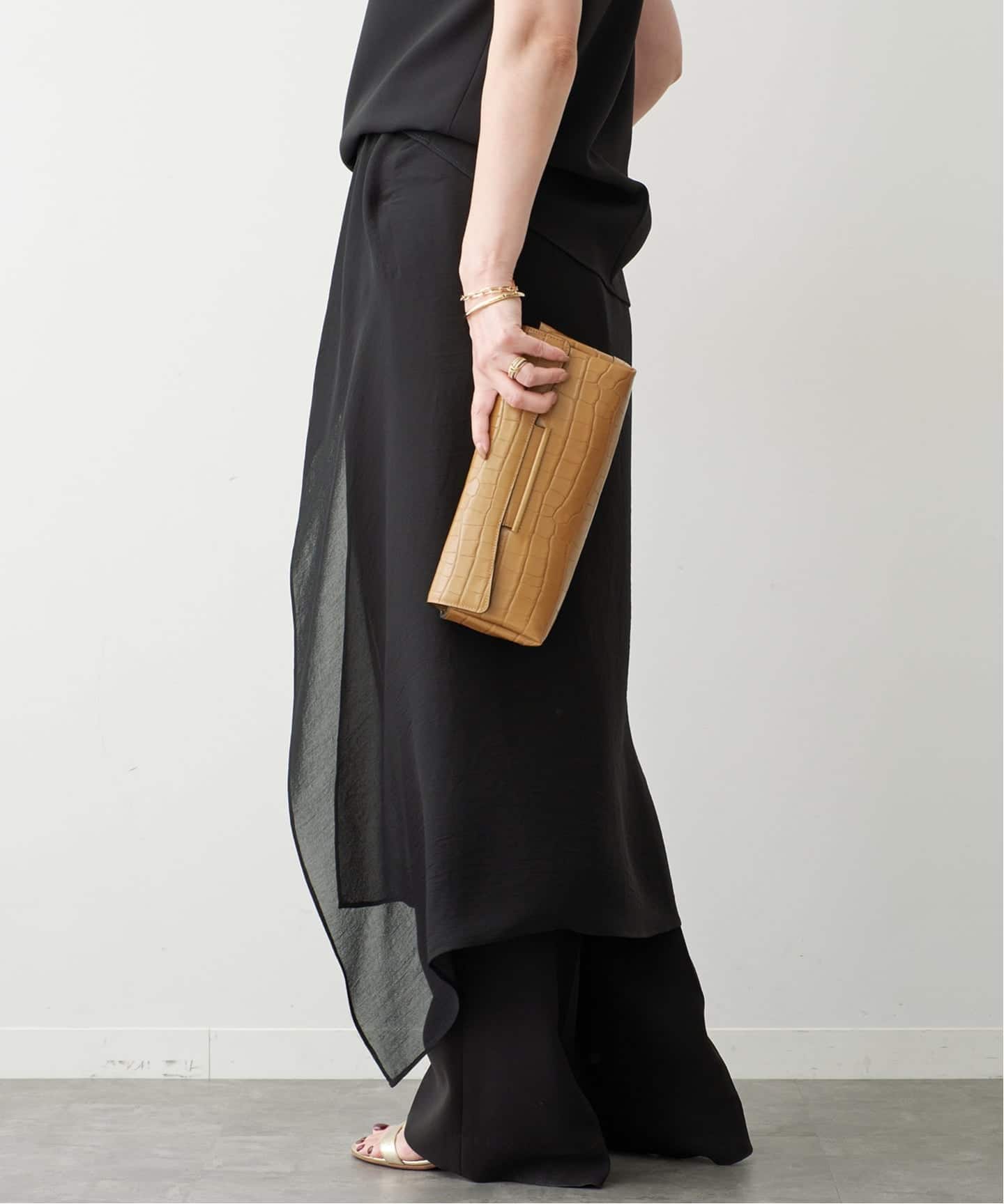 Deuxieme Classe トリアセシフォン WRAP SKIRT 予約》トリアセシフォン WRAP SKIRT（その他スカート）｜Deuxieme
