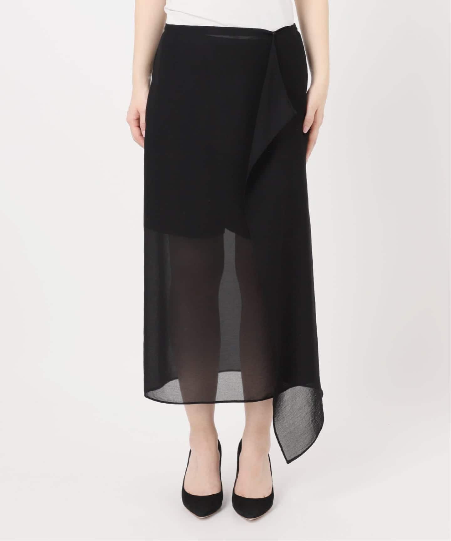 予約》トリアセシフォン WRAP SKIRT（その他スカート）｜Deuxieme