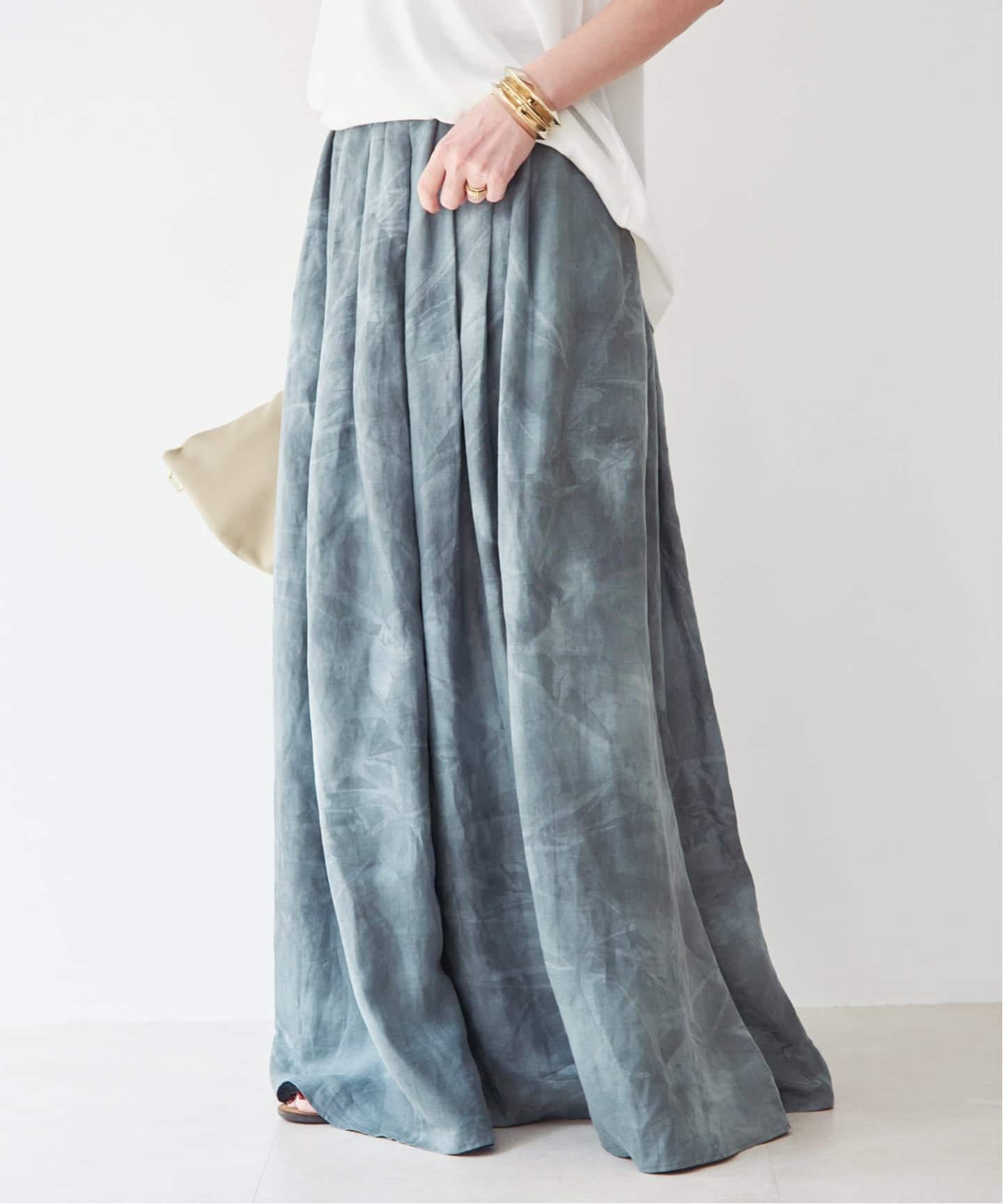 TIEDYE LINEN スカート（ロング・マキシ丈スカート）｜Deuxieme Classe