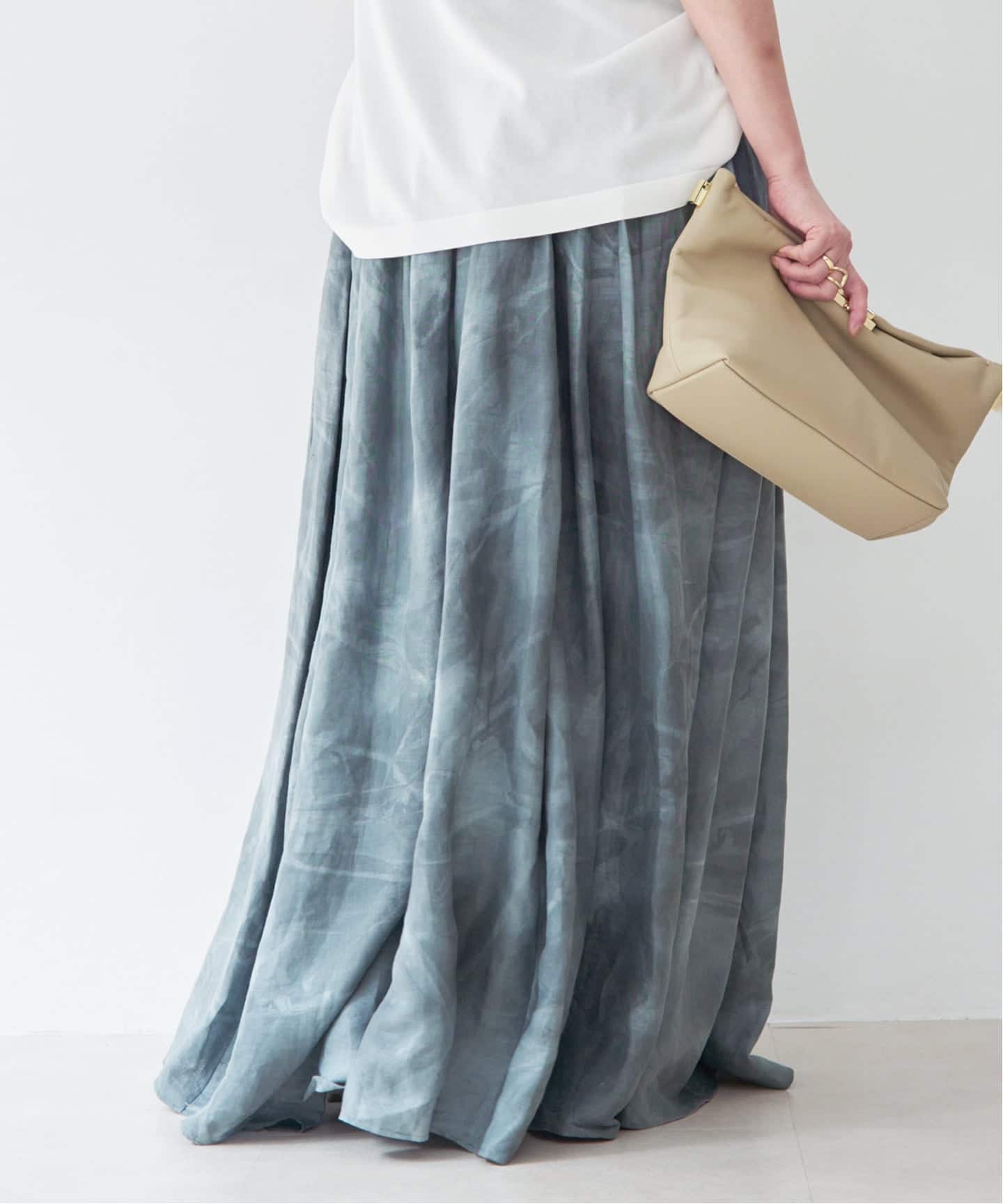 TIEDYE LINEN スカート（ロング・マキシ丈スカート）｜Deuxieme Classe
