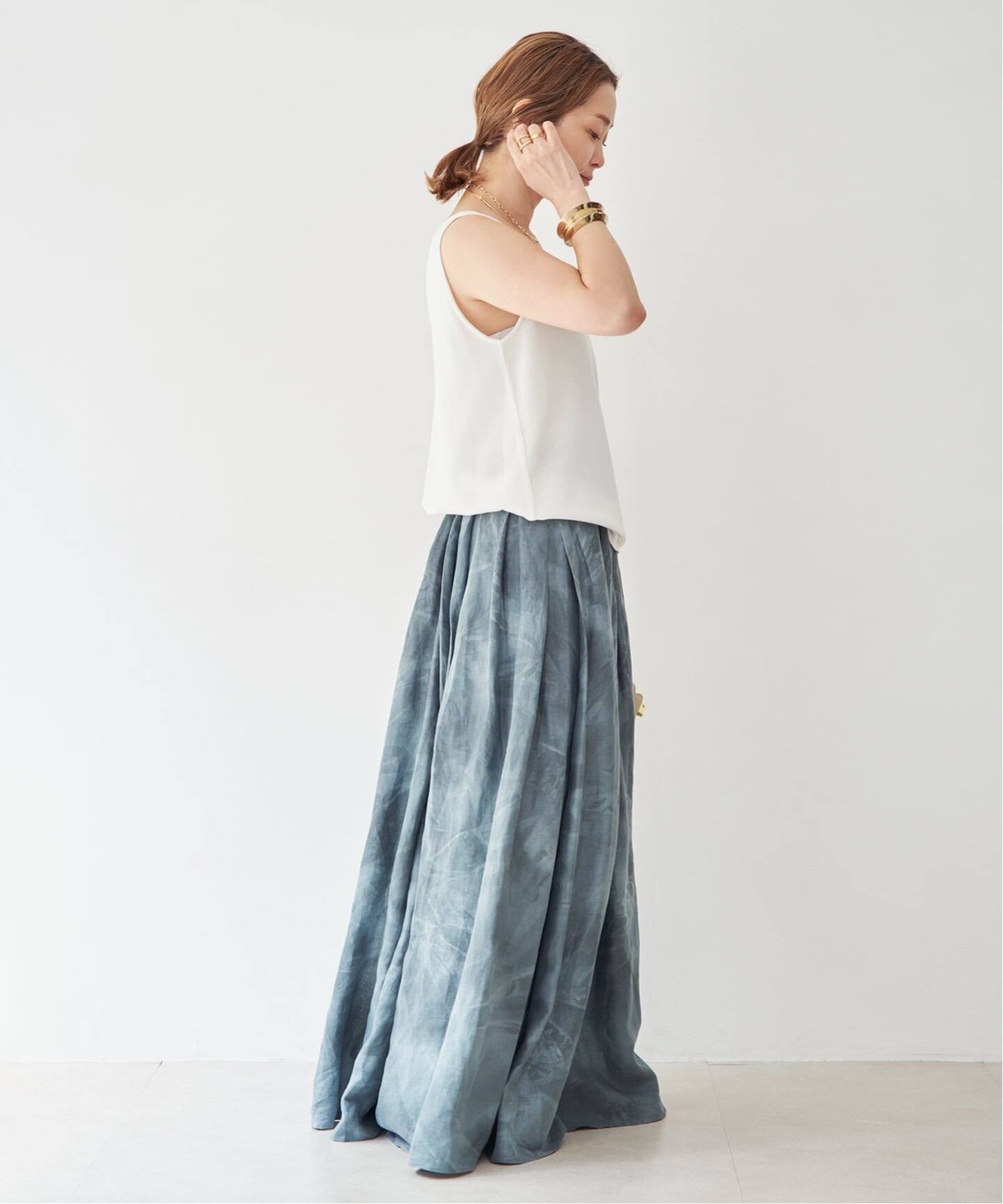 TIEDYE LINEN スカート（ロング・マキシ丈スカート）｜Deuxieme Classe