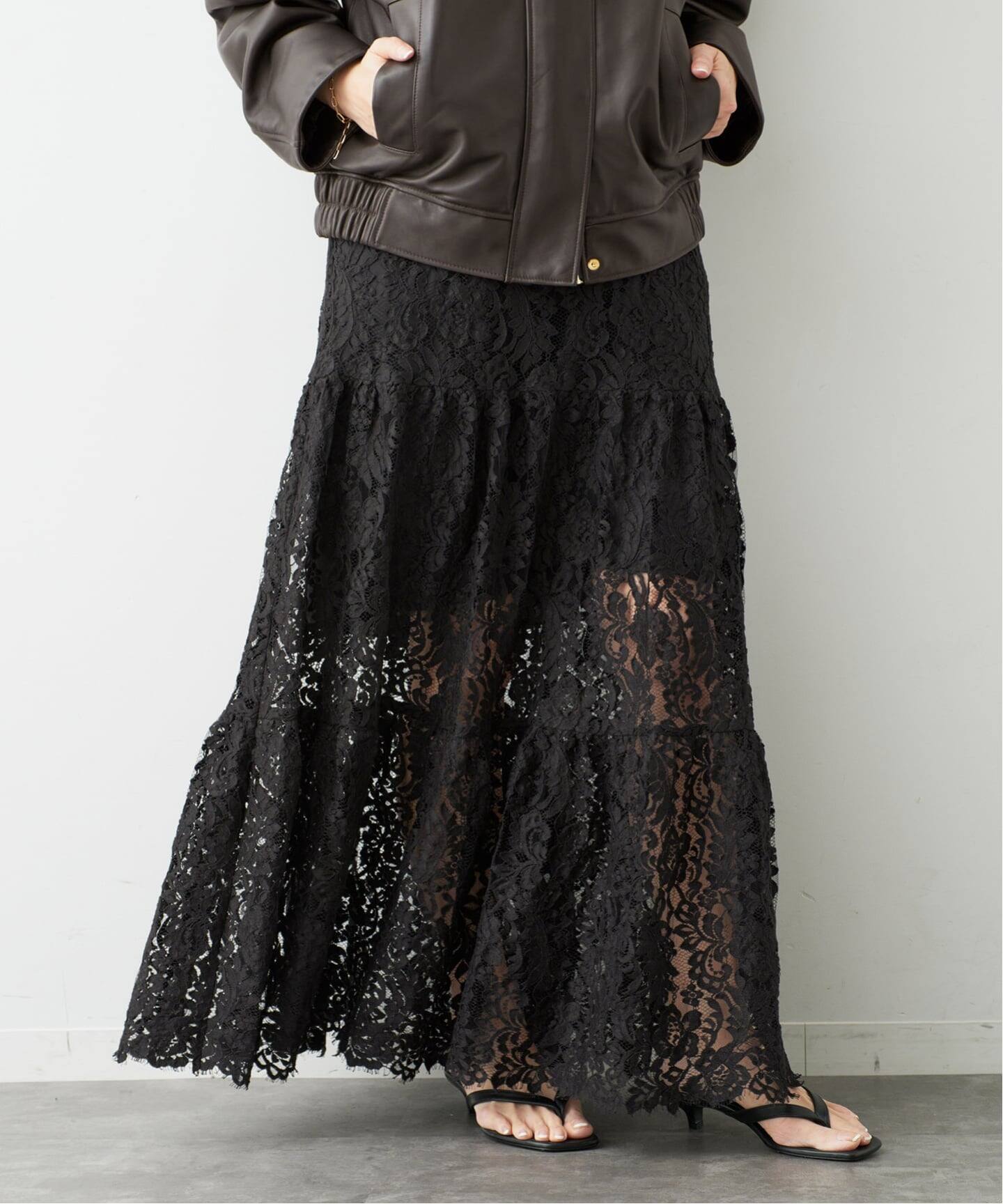 Lace Tiered スカート（その他スカート）｜Deuxieme Classe