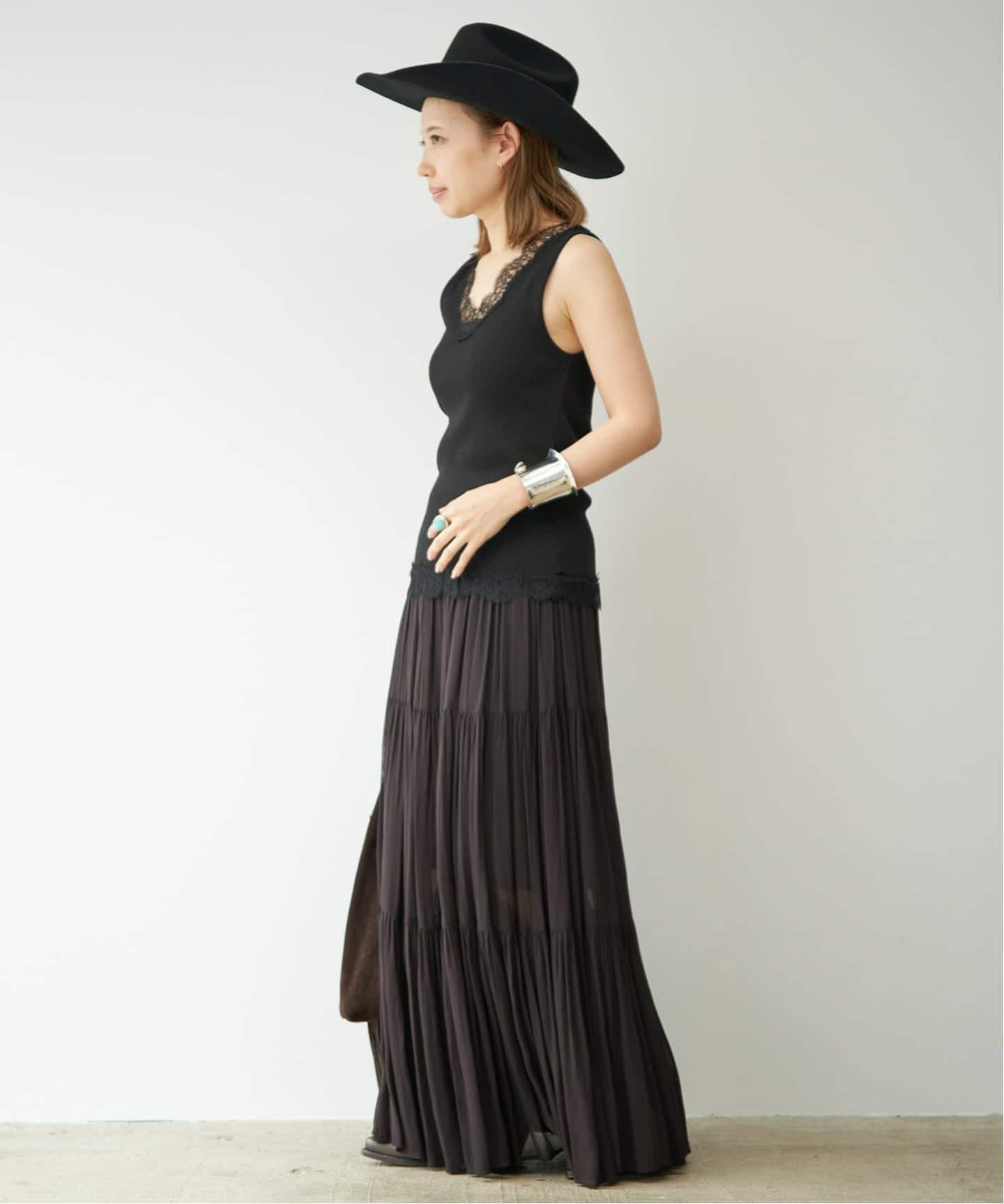 Deuxieme Classe Sheer Boho スカート 36 タグ付 Sheer Boho スカート（ロング・マキシ丈スカート）｜Deuxieme Classe