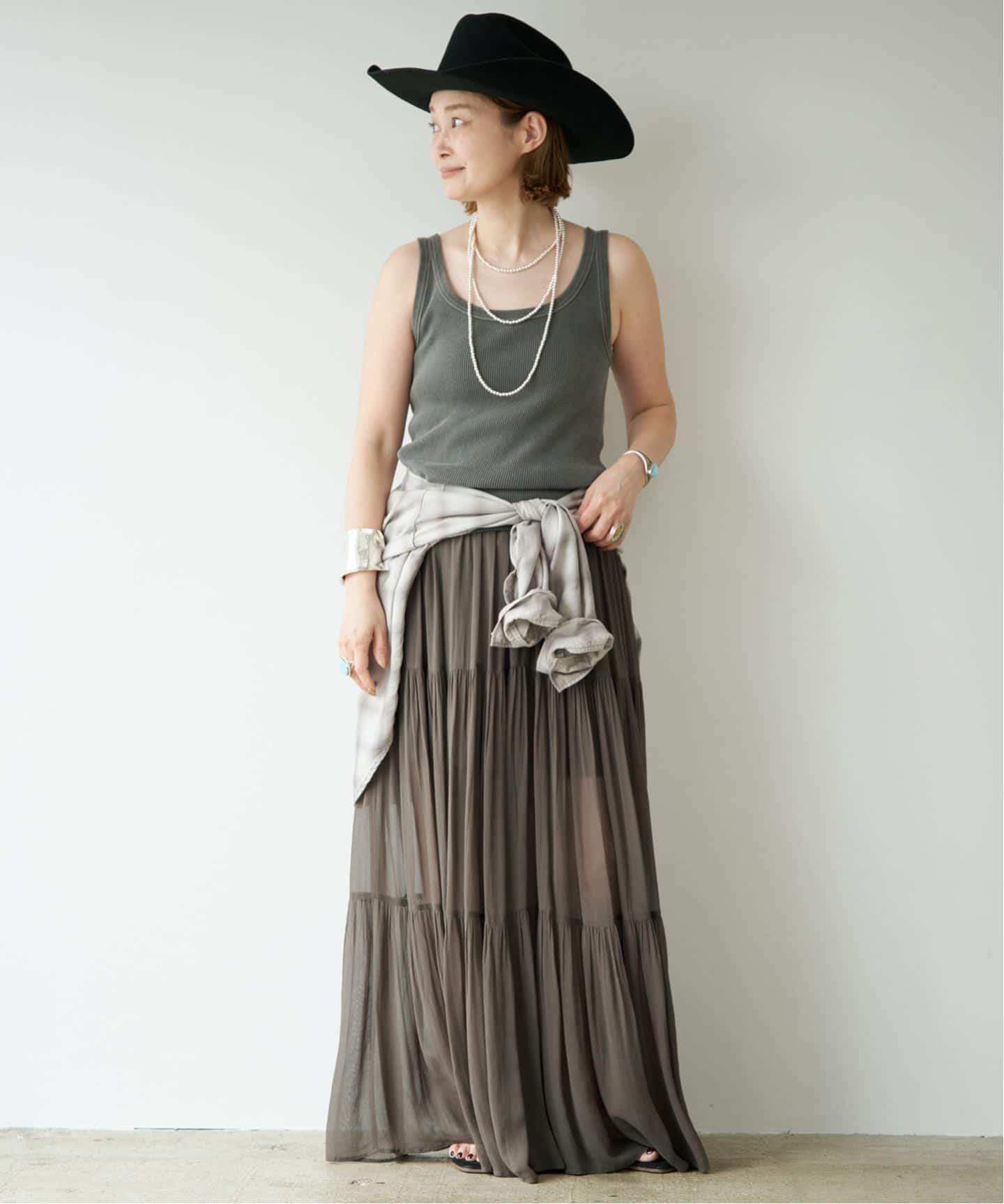 新品未使用 Deuxieme Classe Sheer Boho スカート 36 Sheer Boho スカート（ロング・マキシ丈スカート）｜Deuxieme Classe