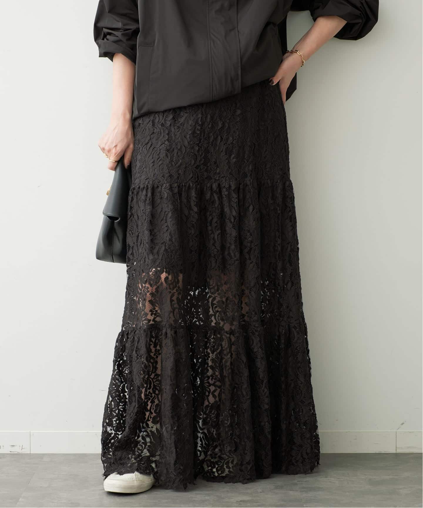 Deuxieme Classe / Lace Tiered スカート 予約》*追加 Lace Tiered スカート（その他スカート）｜Deuxieme