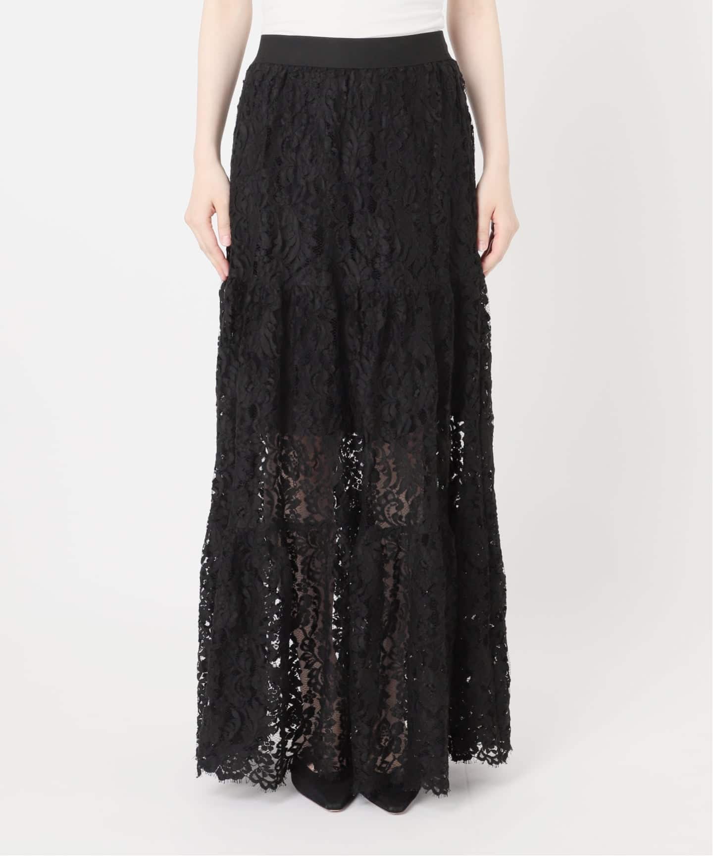 予約》*追加 Lace Tiered スカート（その他スカート）｜Deuxieme