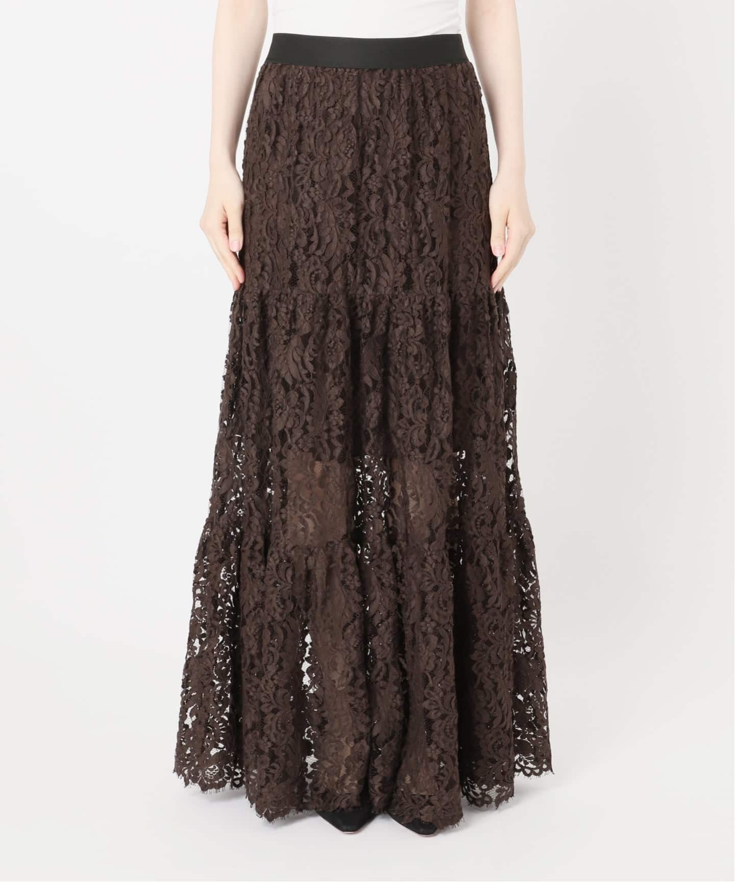予約》*追加 Lace Tiered スカート（その他スカート）｜Deuxieme