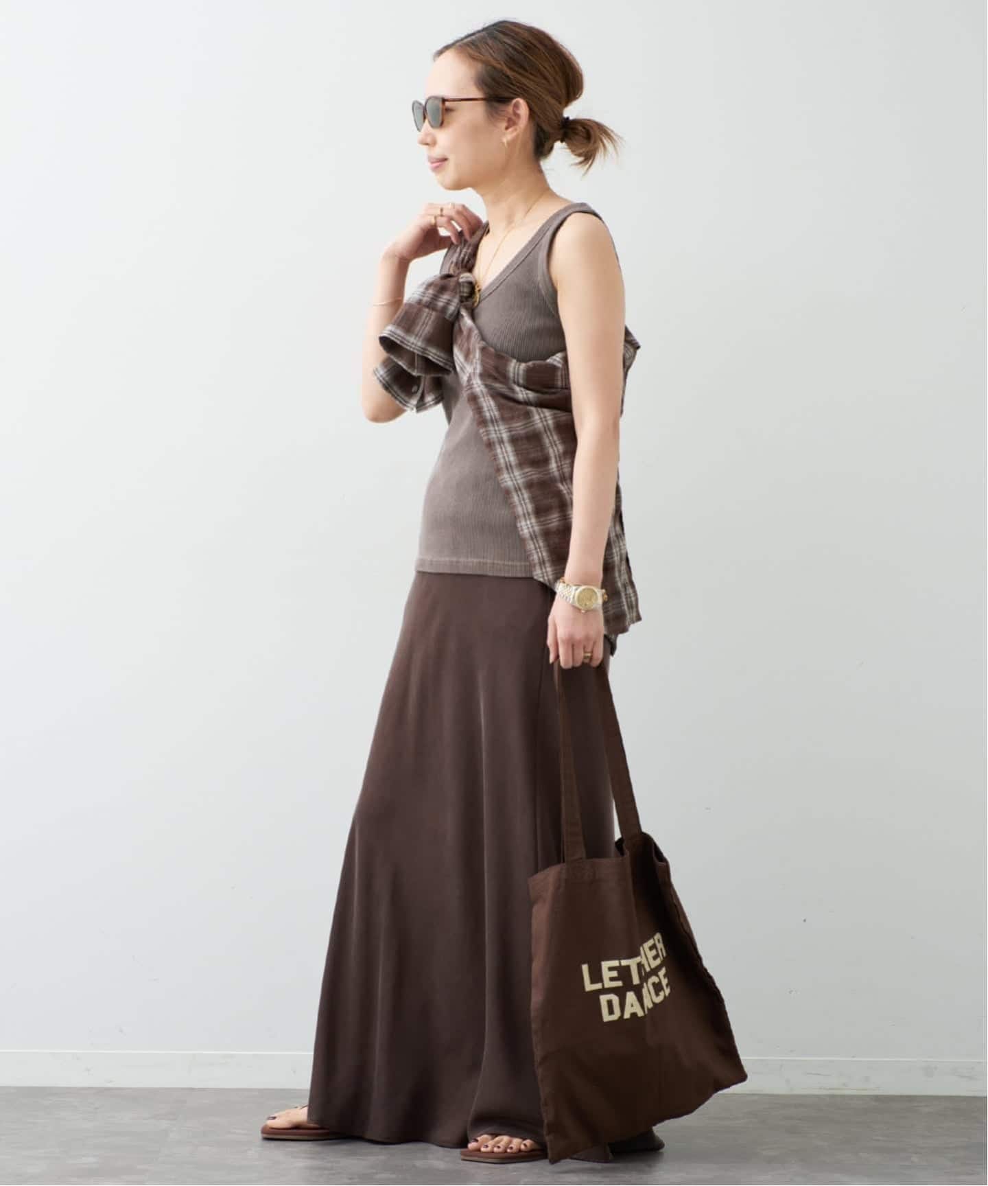 Deuxieme Classe Cu/R Maxi Skirt ブラウン 追加 Cu/R maxi スカート（その他スカート）｜Deuxieme Classe