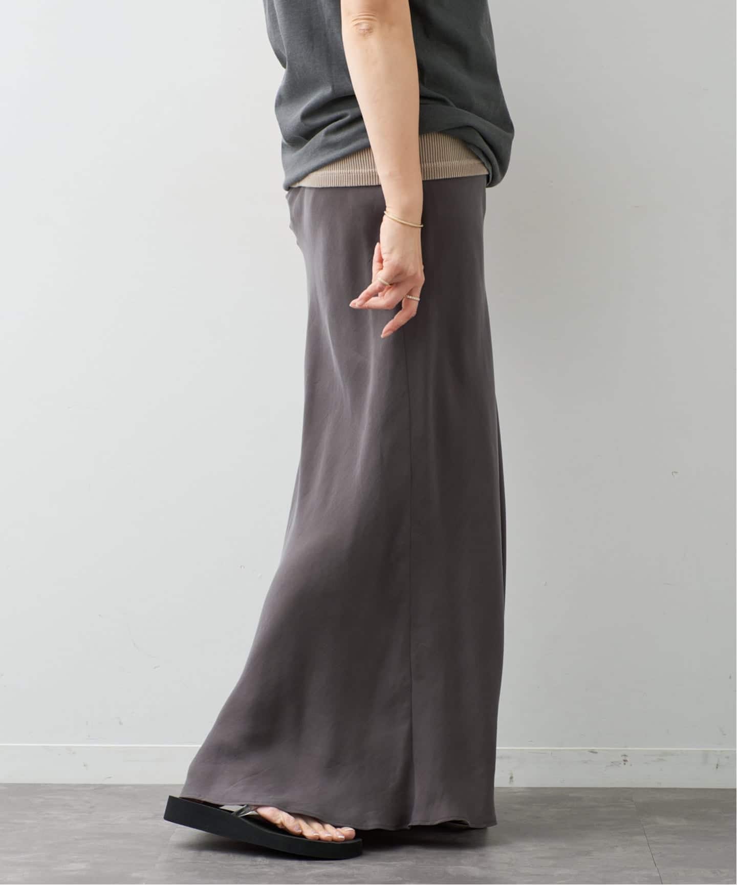 予約》*Cupro maxi スカート（その他スカート）｜Deuxieme Classe