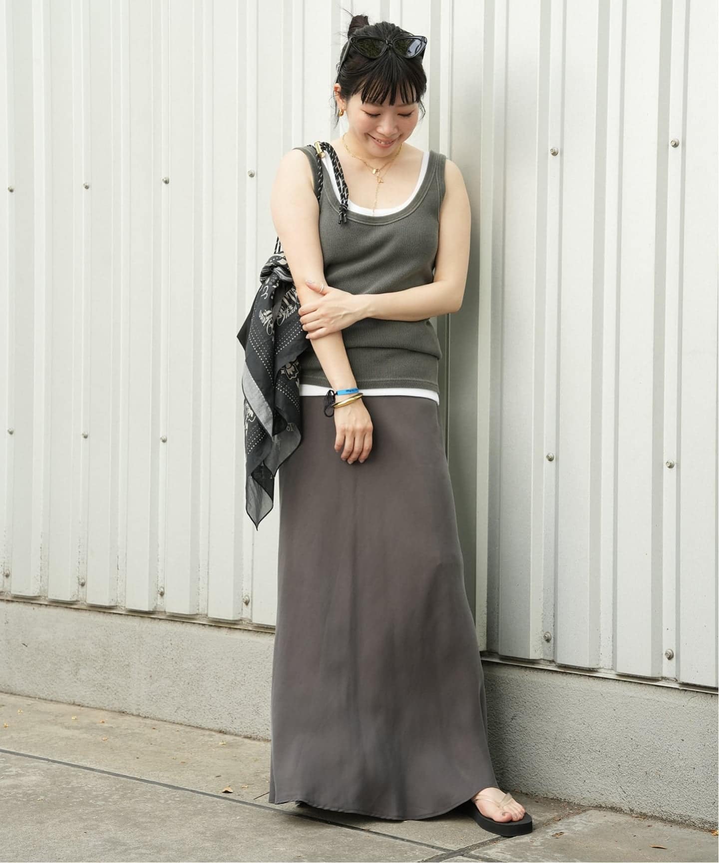 予約》*Cupro maxi スカート（その他スカート）｜Deuxieme Classe