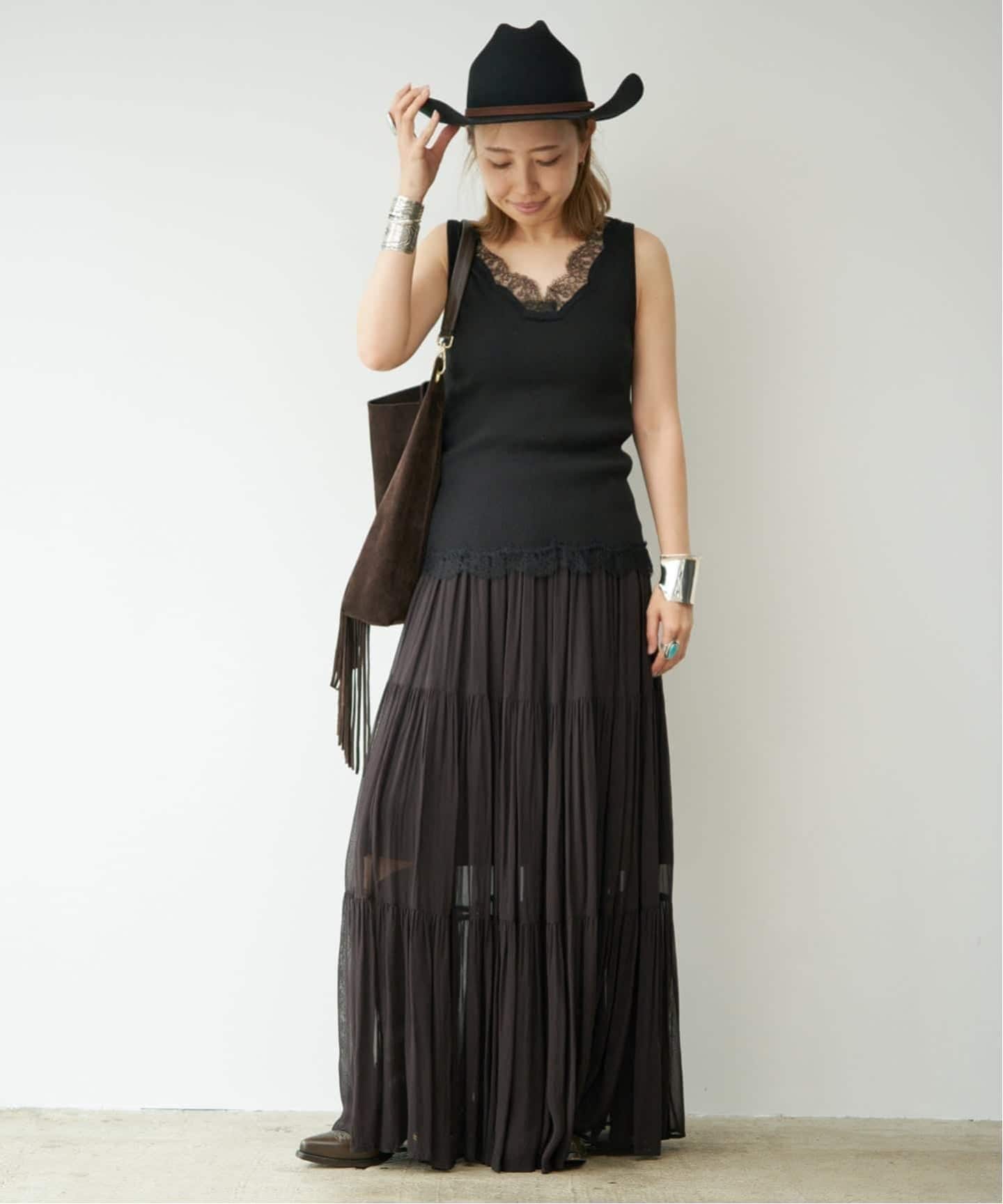 新品未使用 Deuxieme Classe Sheer Boho スカート 36 予約》*追加 Sheer Boho スカート（ロング・マキシ丈スカート