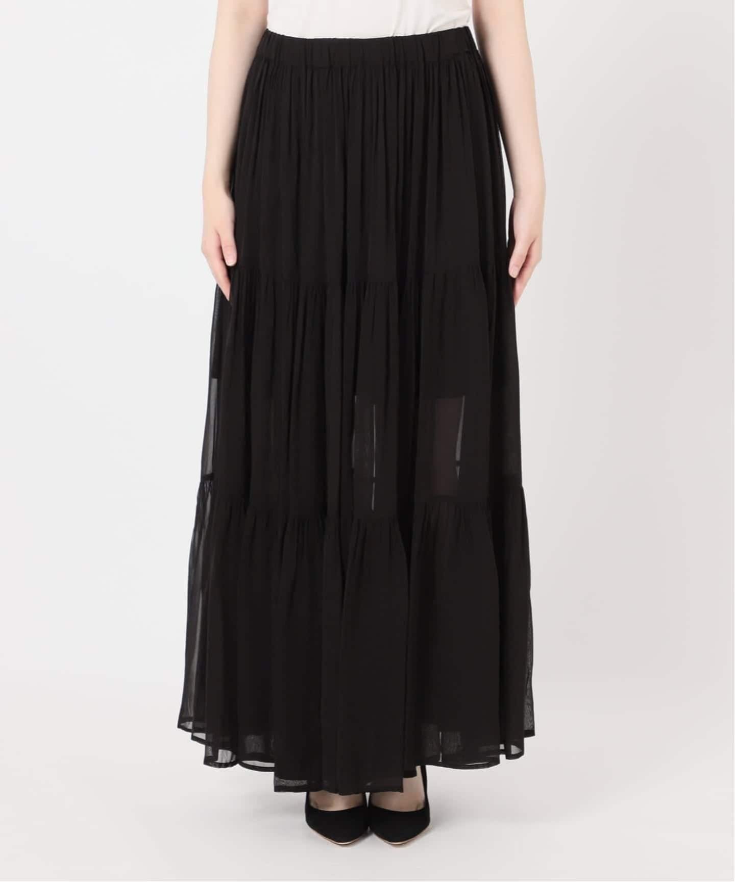 追加 Sheer Boho スカート（ロング・マキシ丈スカート）｜Deuxieme