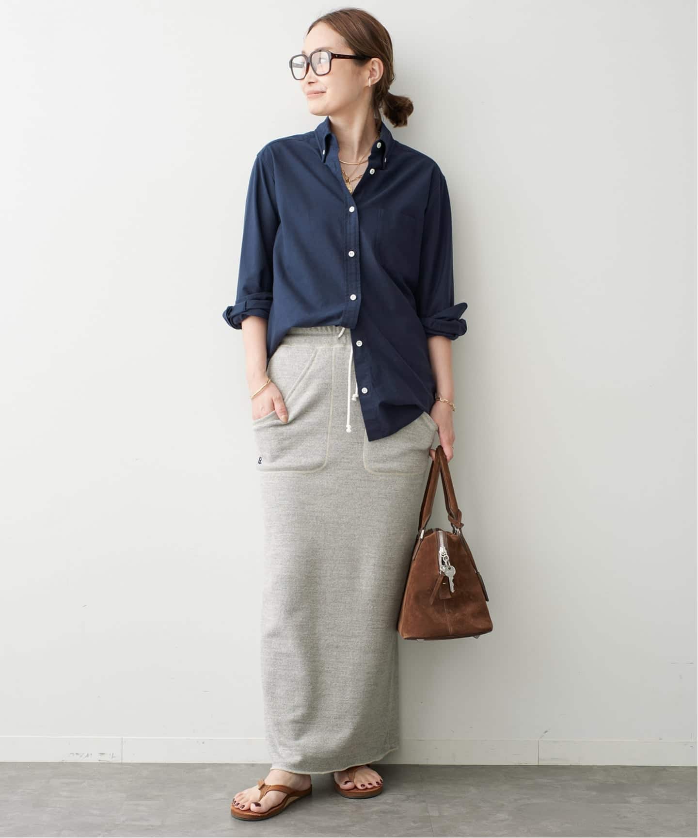 マディソンブルー　スウェット　タイトスカート MADISONBLUE / マディソンブルー】SWEAT SKIRT（ロング・マキシ丈