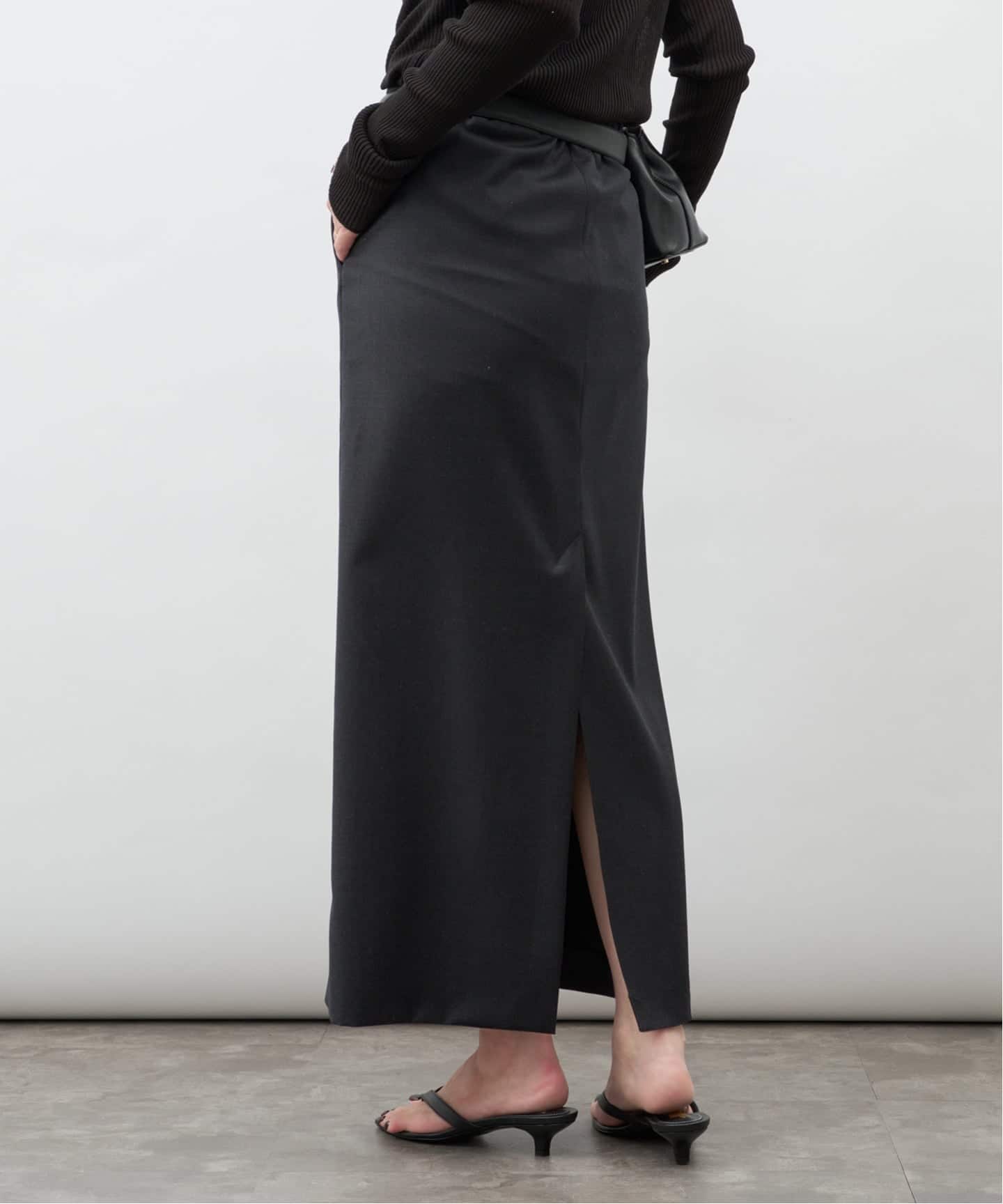 LOULOU DE SAISON/ルル デ セゾン】CARA STRAIGHT MAXI SKIR（ロング