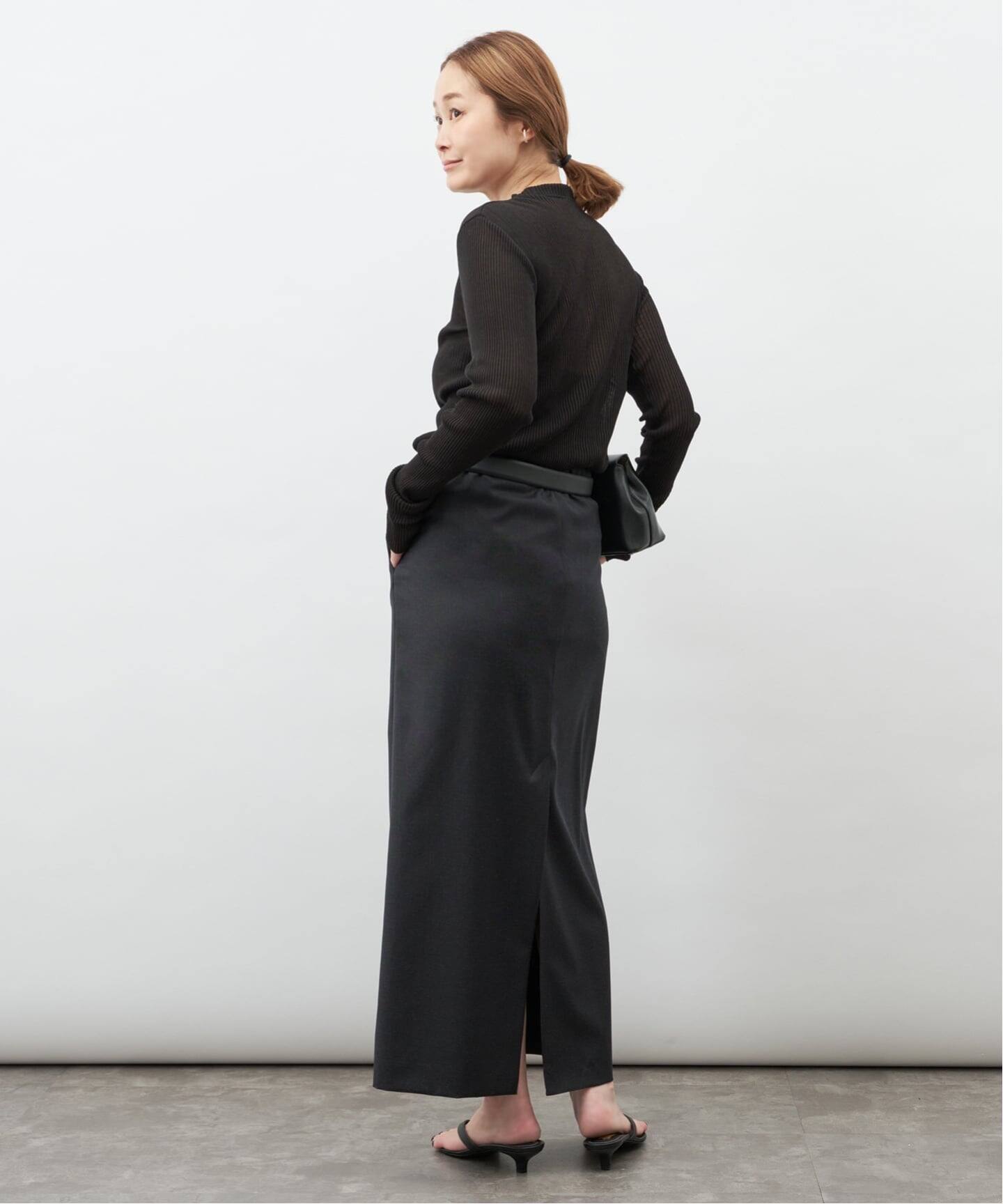 LOULOU DE SAISON/ルル デ セゾン】CARA STRAIGHT MAXI SKIR（ロング