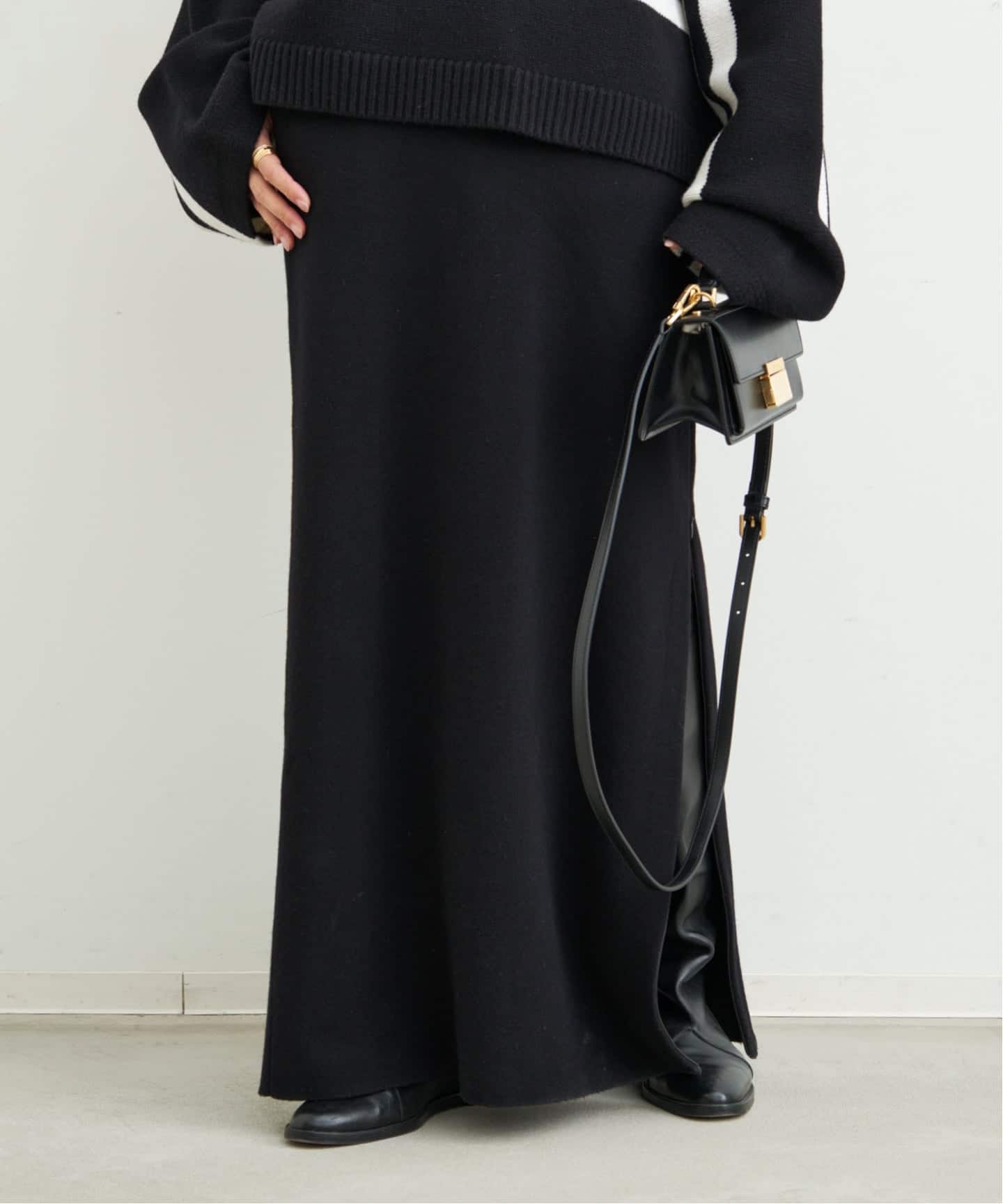 予約》【CINOH/チノ 】 SLIT SKIRT（ロング・マキシ丈スカート