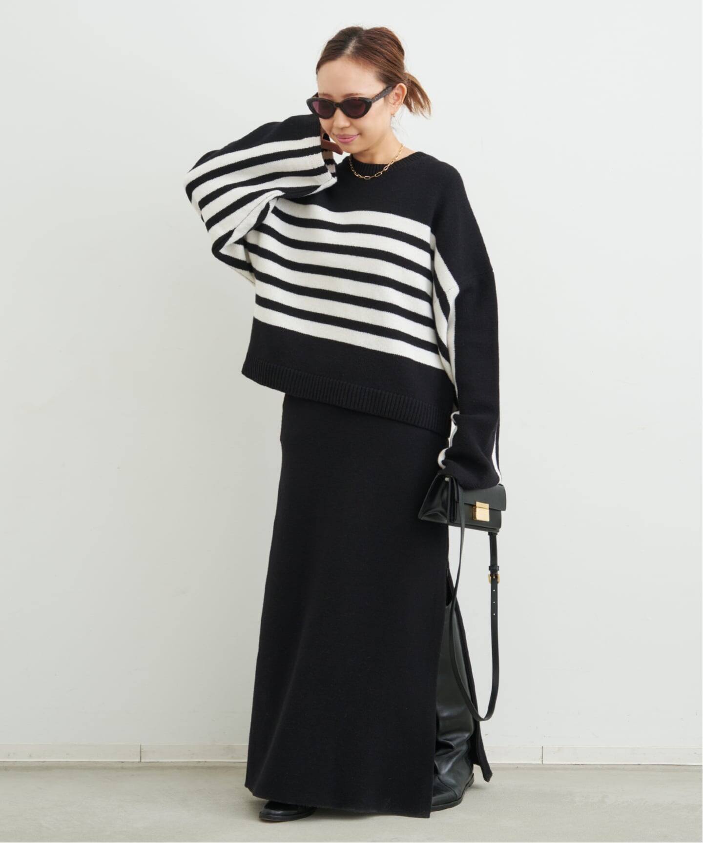 CINOH/チノ 】 SLIT SKIRT（ロング・マキシ丈スカート）｜Deuxieme