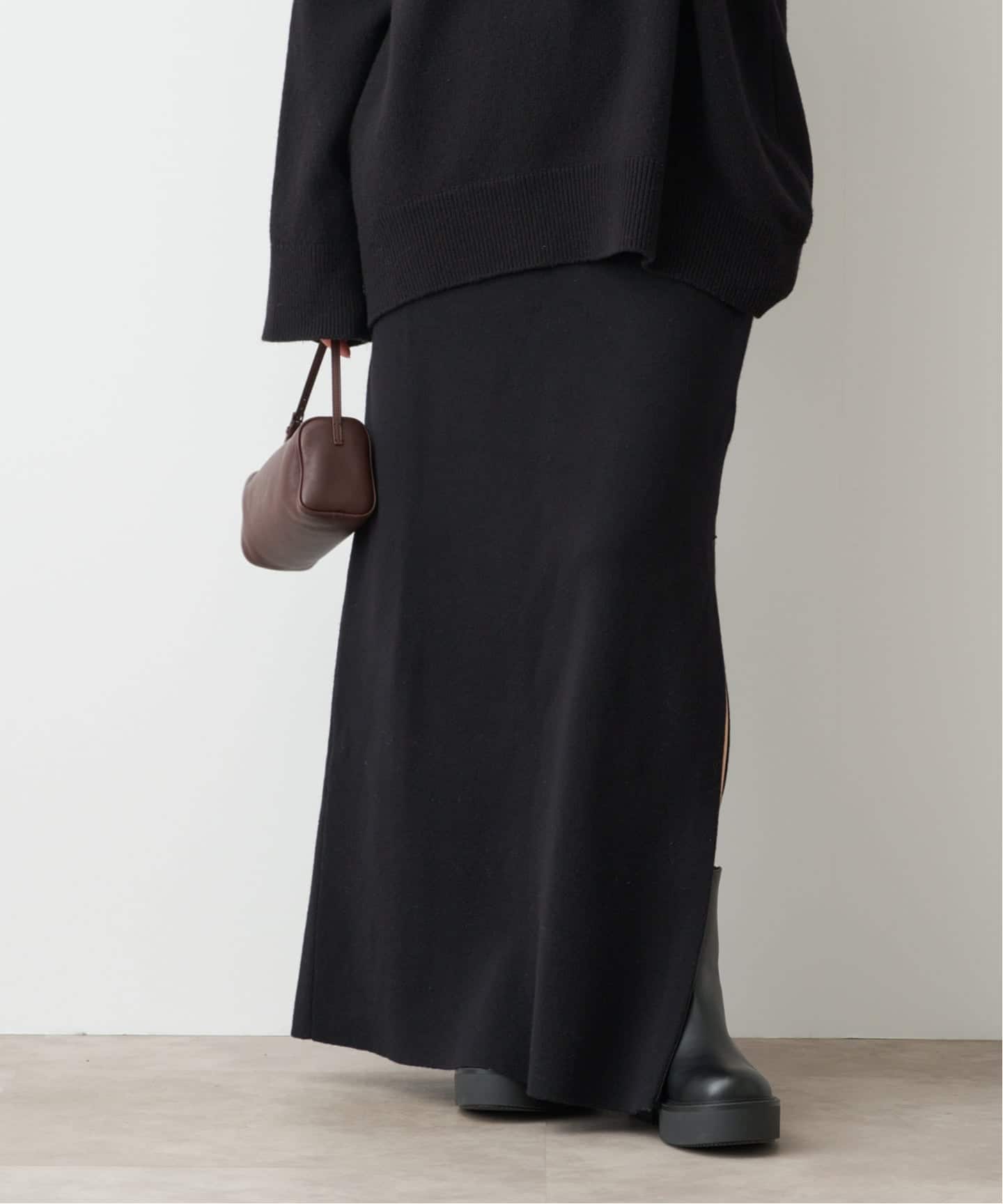 予約》【CINOH/チノ 】 SLIT SKIRT（ロング・マキシ丈スカート