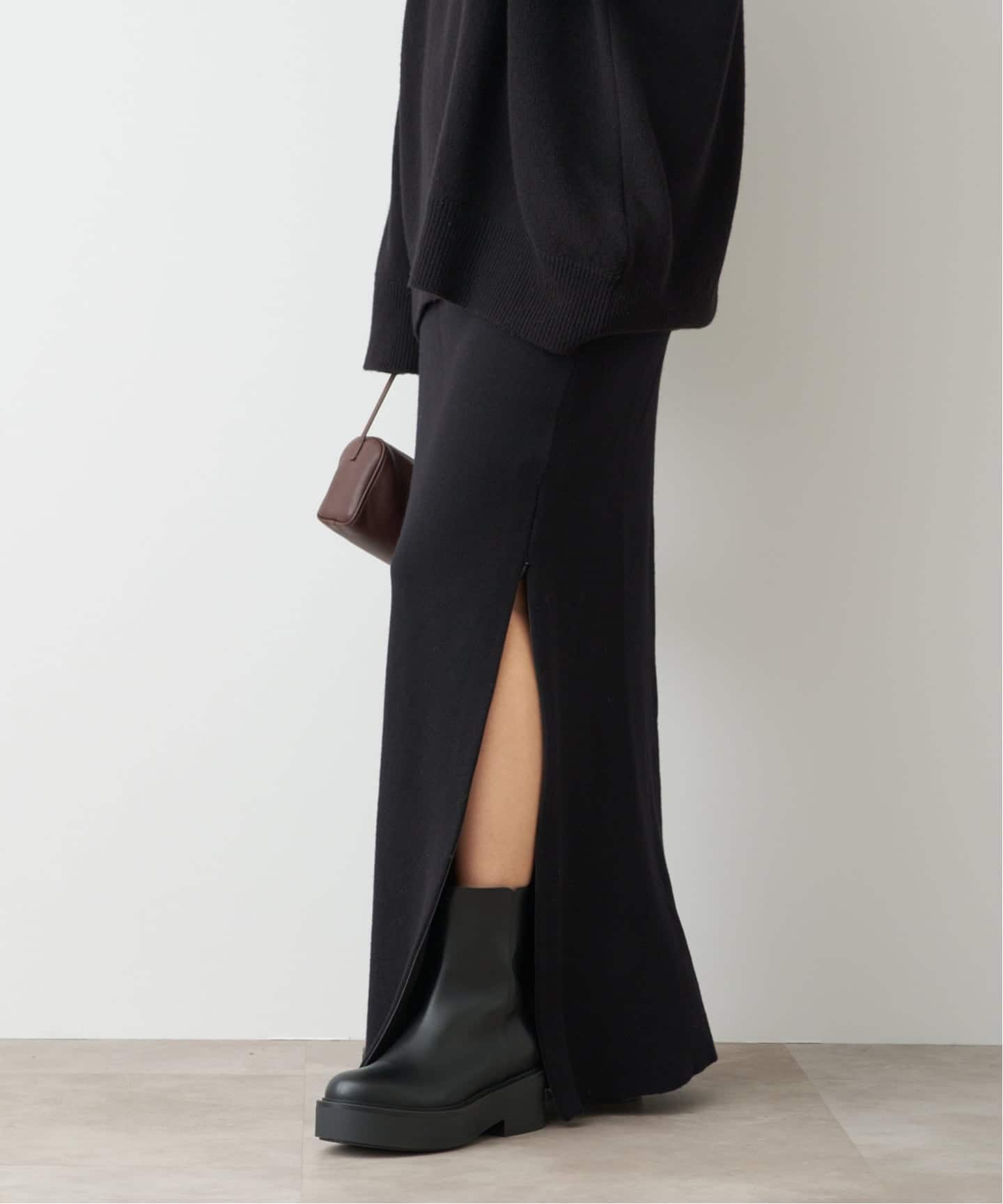 CINOH/チノ 】 SLIT SKIRT（ロング・マキシ丈スカート）｜Deuxieme