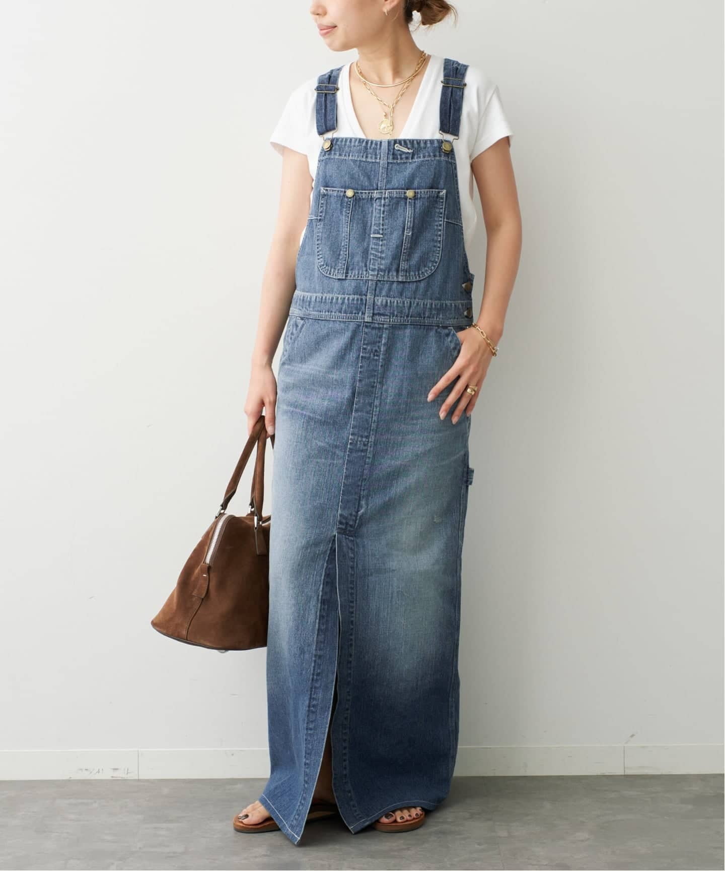 JOHNBULL/ジョンブル】OVERALL SKIRT DENIM（その他スカート