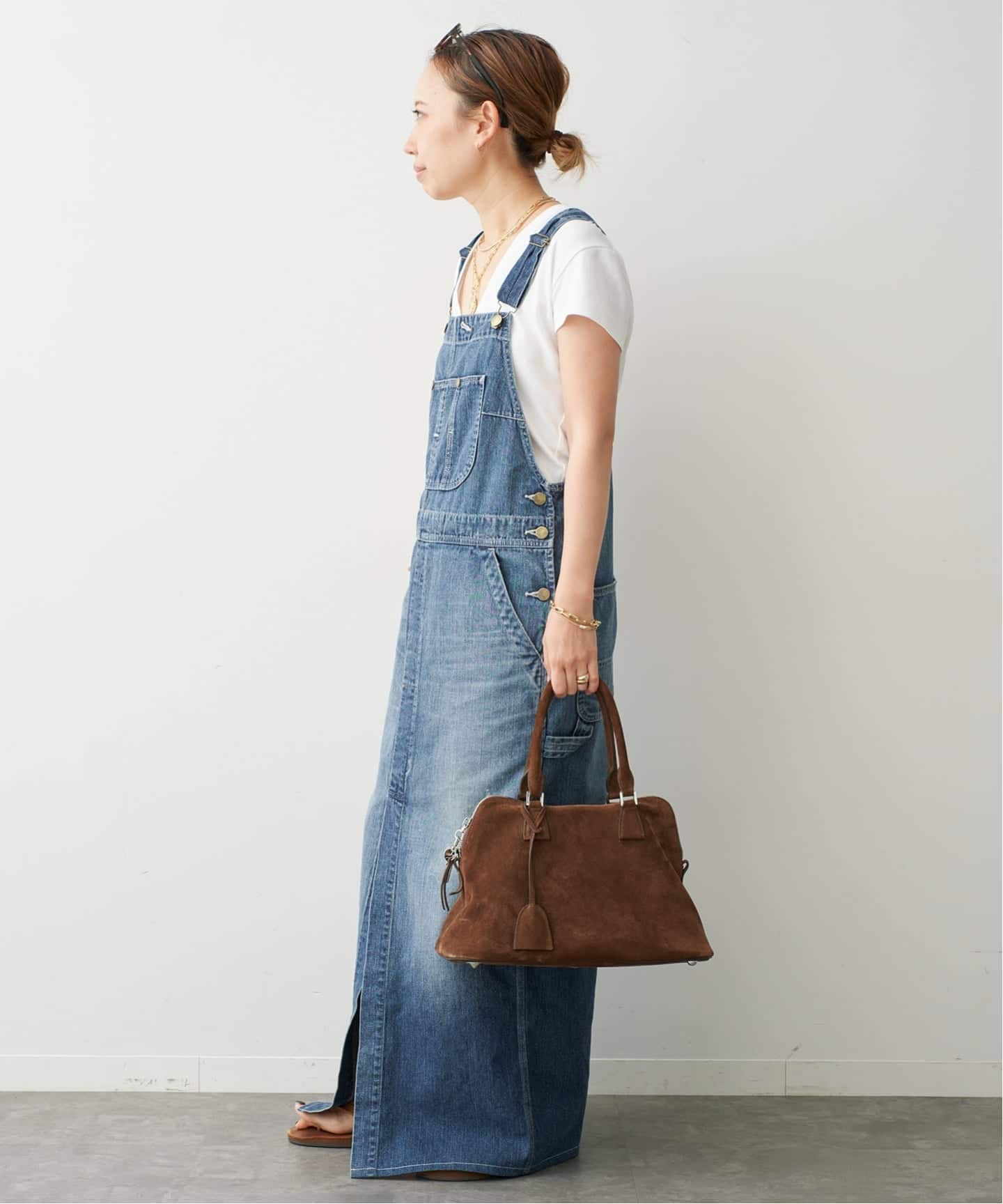 JOHNBULL/ジョンブル】OVERALL SKIRT DENIM（その他スカート
