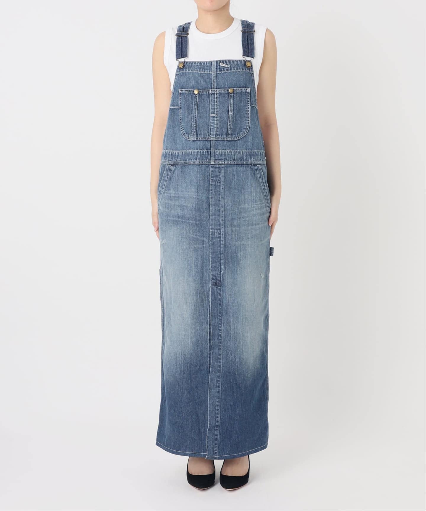JOHNBULL/ジョンブル】OVERALL SKIRT DENIM（その他スカート