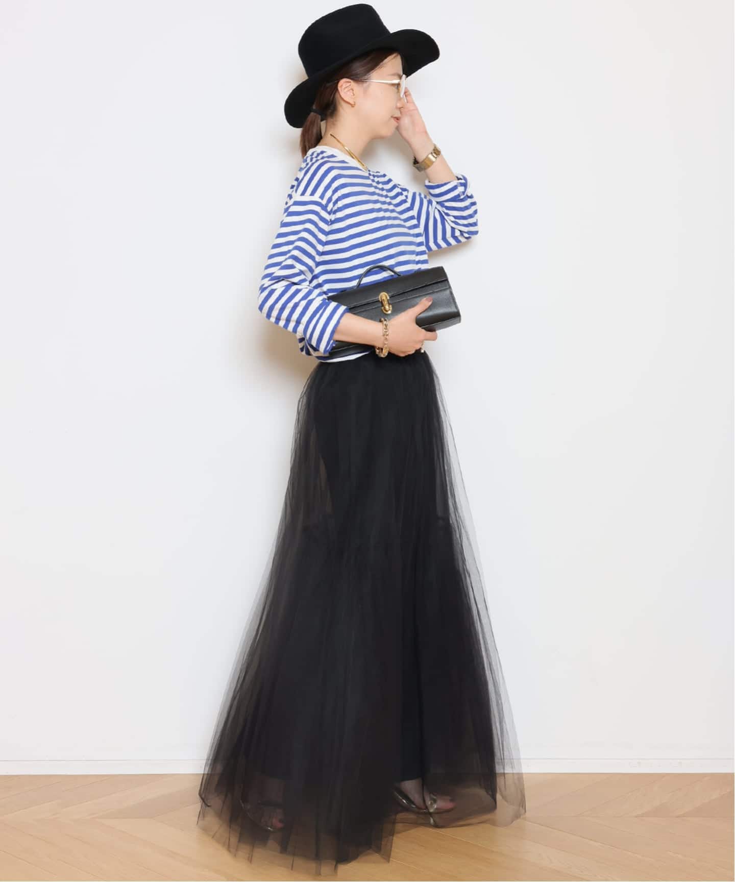 24SS Col Pierrot コルピエロ グログラン ボリュームスカート Col Pierrot/コルピエロ】ボリュームチュールスカート（その他スカート