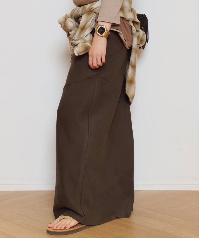 Col Pierrot/コル ピエロ】Fake suede Maxi スカート（その他スカート 