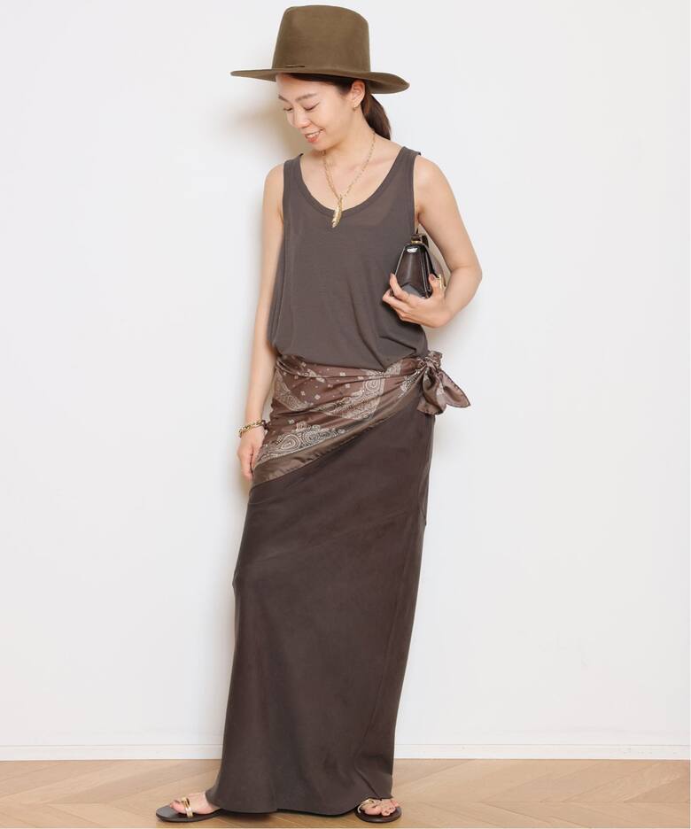 Col Pierrot/コル ピエロ】Fake suede Maxi スカート（その他スカート 