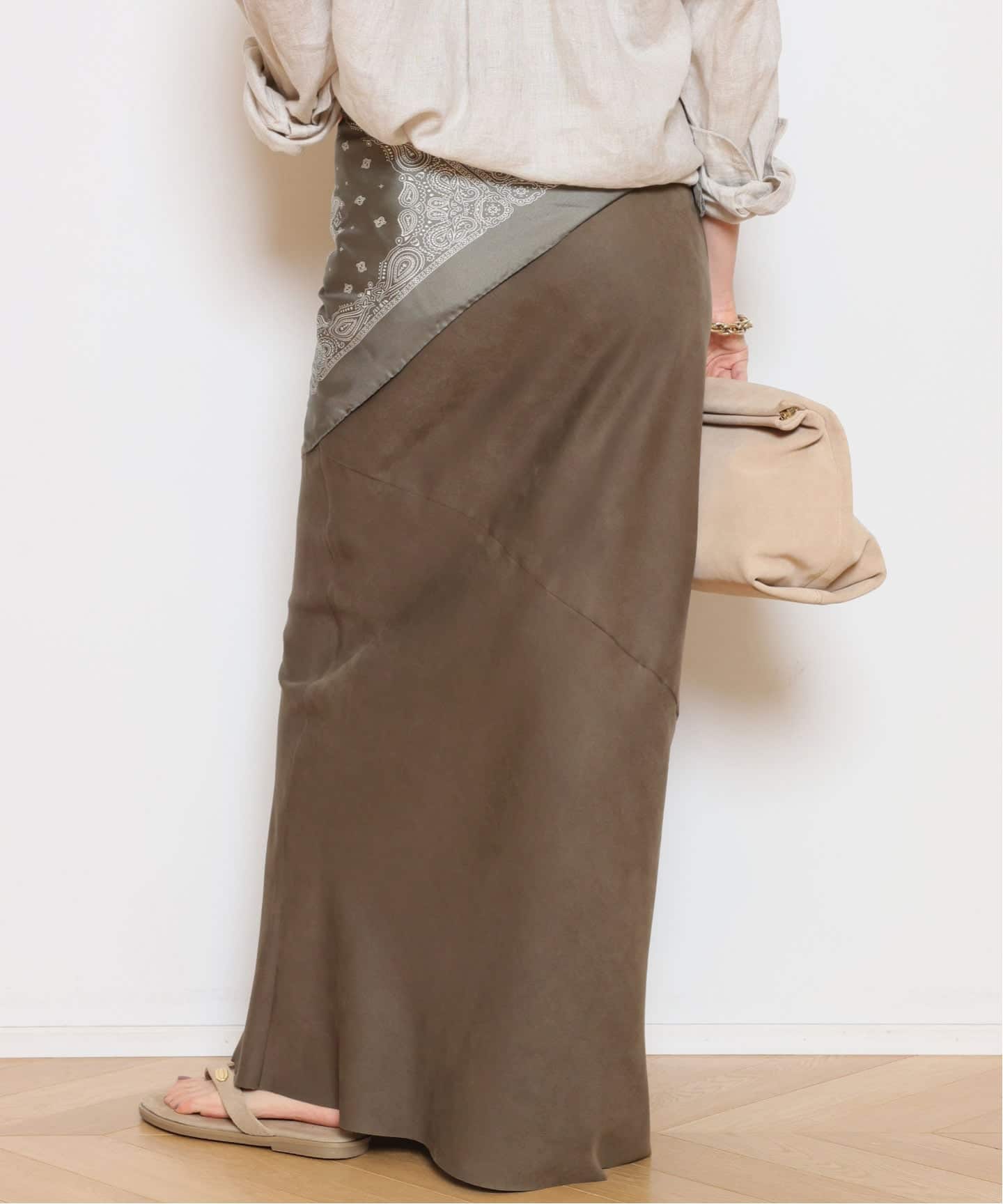 Col Pierrot/コル ピエロ】Fake suede Maxi スカート（その他スカート