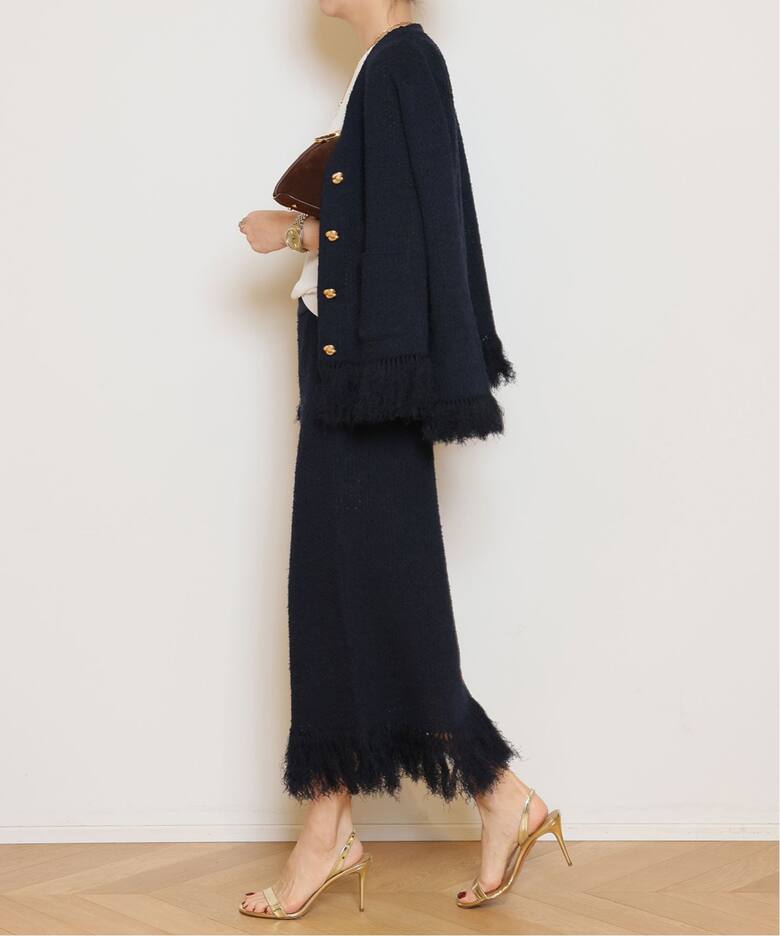 MIXTWEED KNIT スカート（ひざ丈スカート）｜MUSE de Deuxieme Classe 