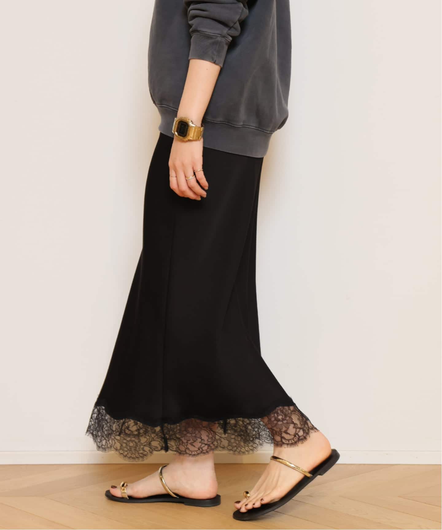 Lace Trimmed スカート（その他スカート）｜MUSE de Deuxieme Classe