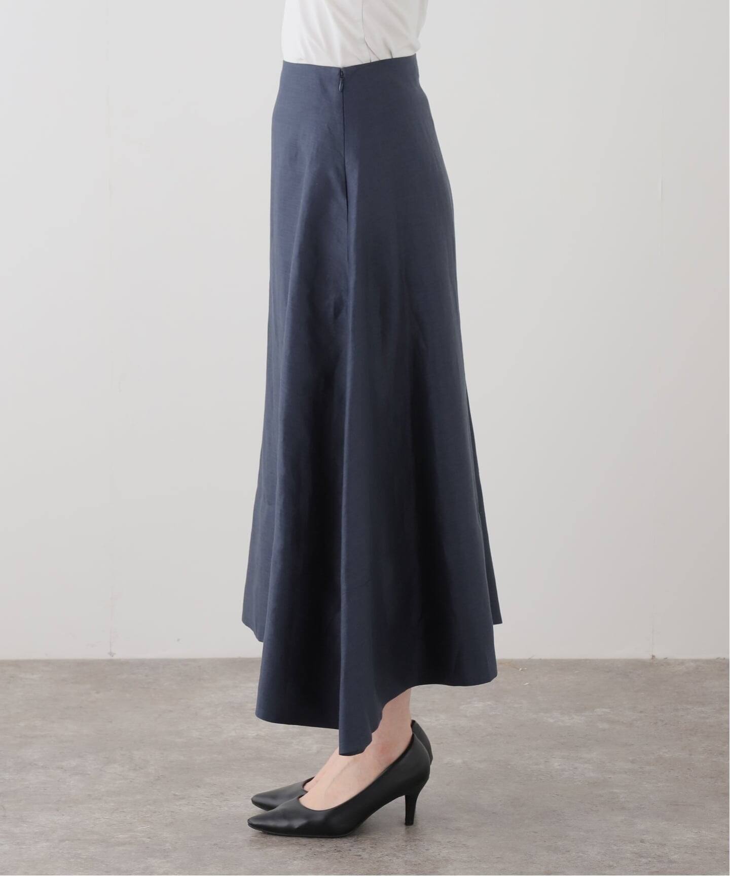 MADISONBLUE/マディソンブルー】LINEN MI-MOLLET FLARE スカート