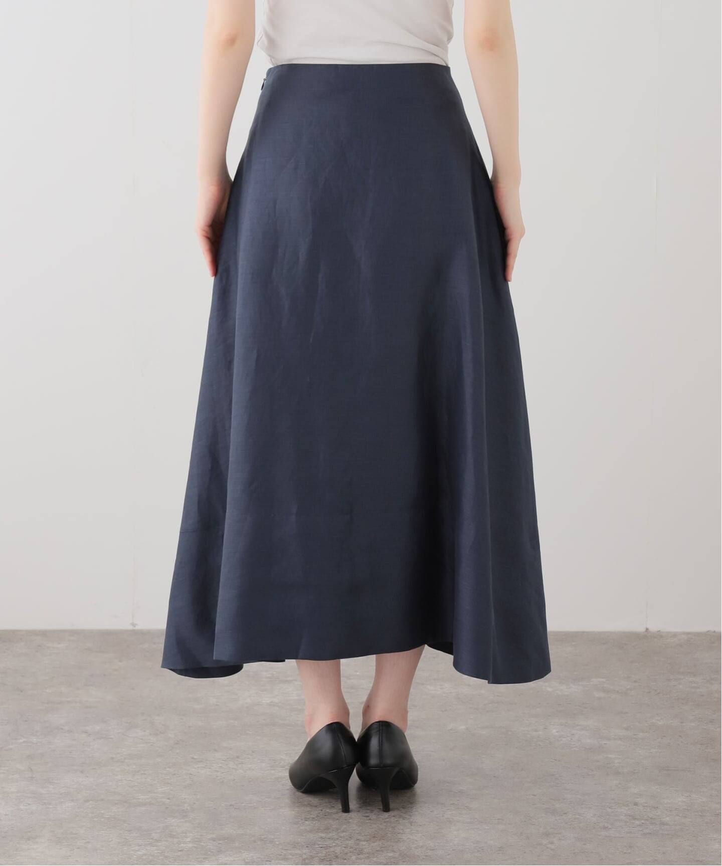 着用1回✨マディソンブルー フレアロングスカートXSコットン100%シャンブレー 横浜店】MADISON BLUE マキシフレアバックサテンスカート - Drawing