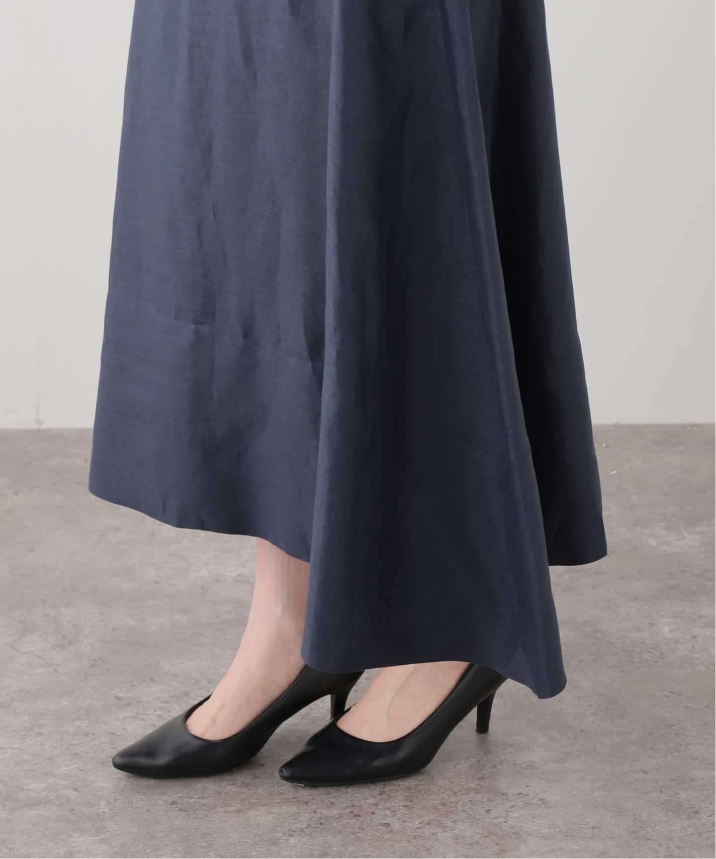 MADISONBLUE/マディソンブルー】LINEN MI-MOLLET FLARE スカート