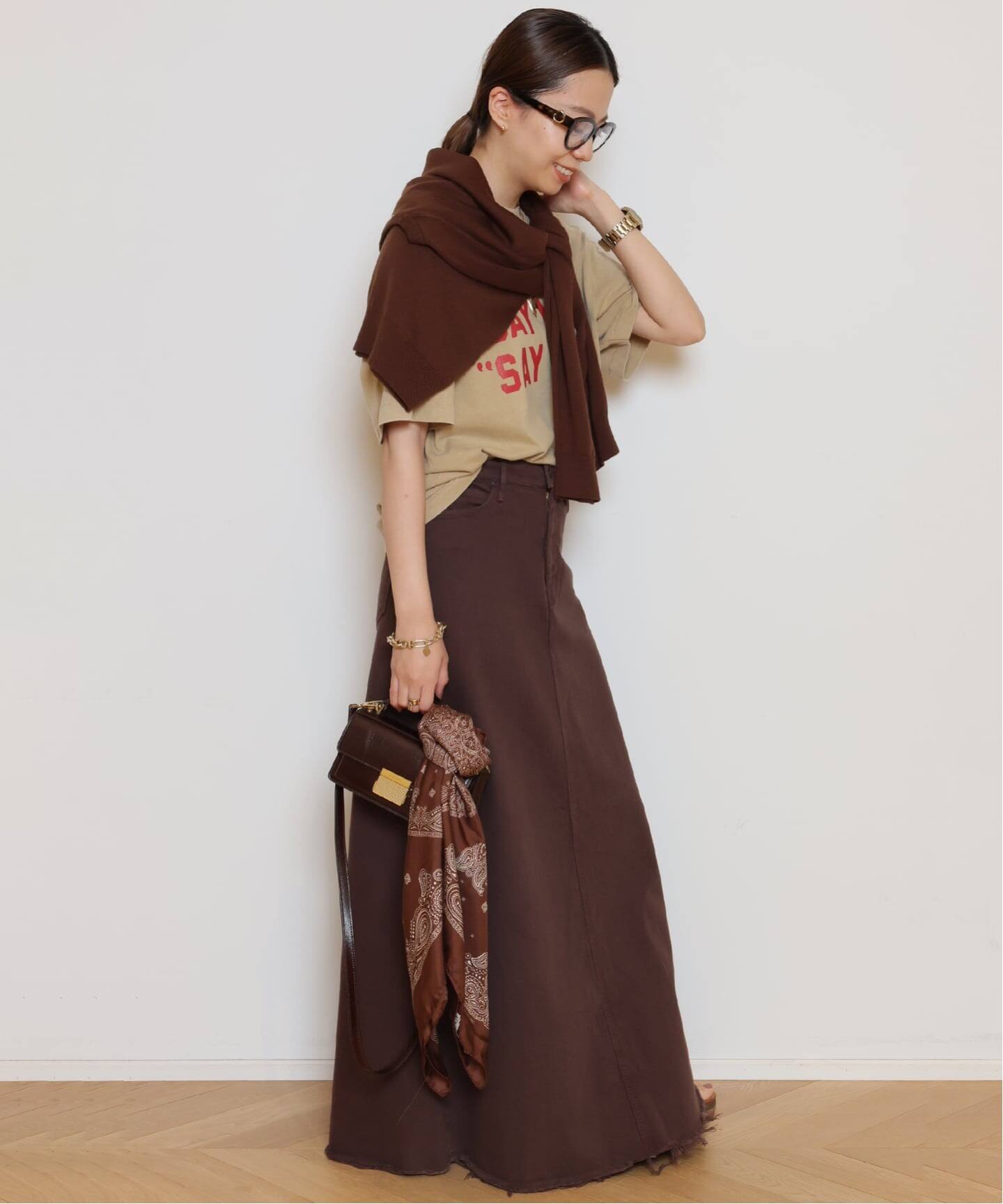 MOTHER/マザー】DENIM MAXI スカート（ロング・マキシ丈スカート