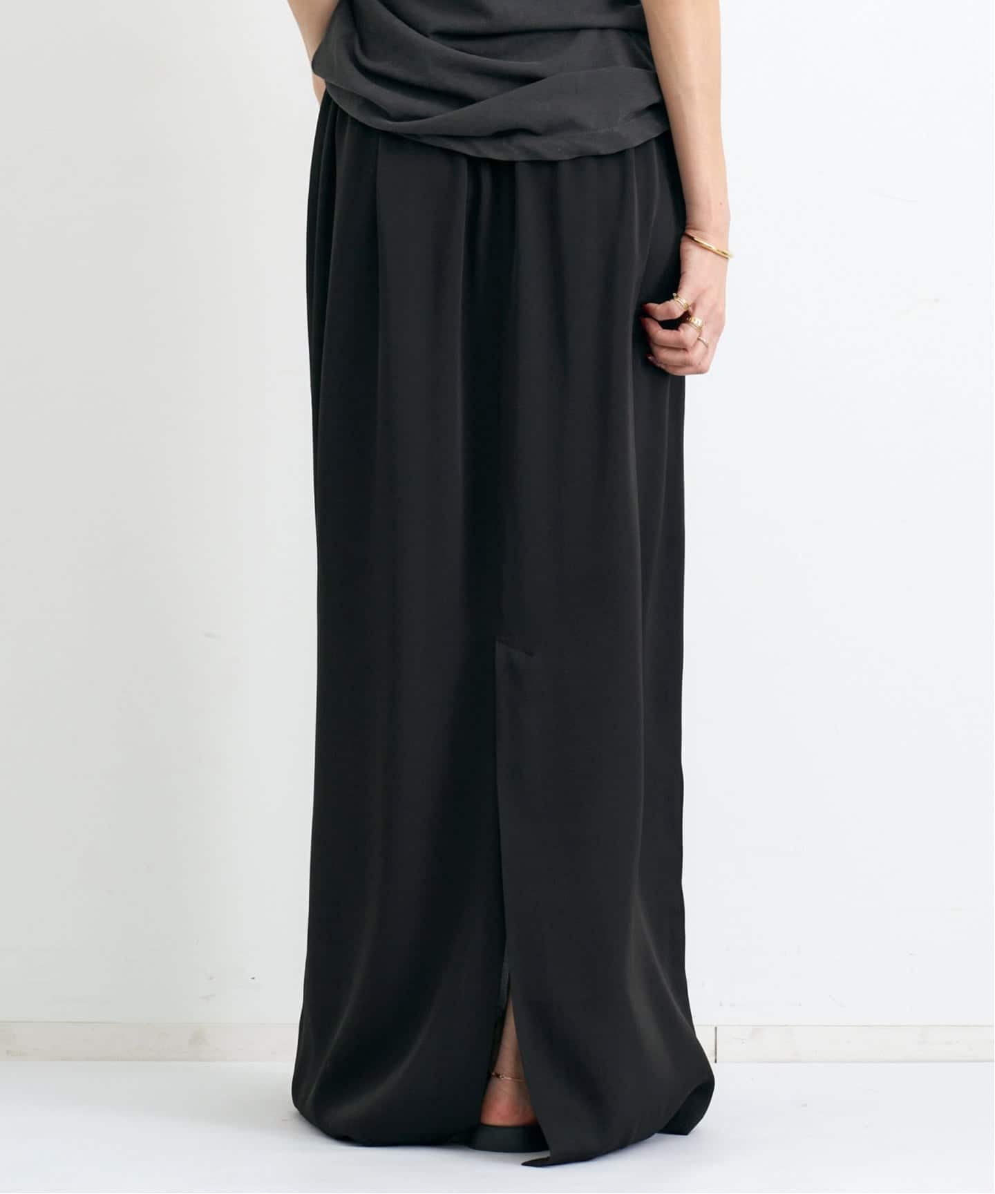 Washable Silk Skirt（ロング・マキシ丈スカート）｜L'Appartement